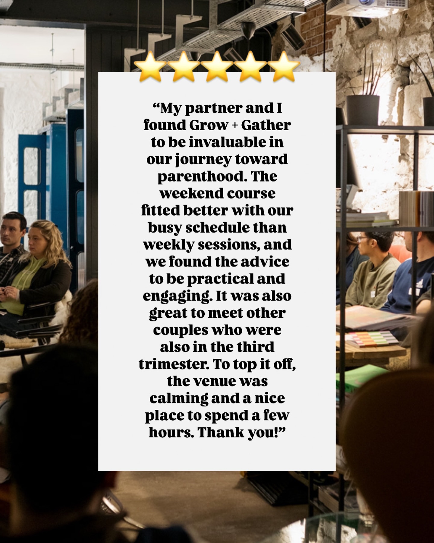⭐️⭐️⭐️⭐️⭐️
Making antenatal classes practical is a must—but making them fun, sociable, and easy to fit into your life? That’s where the magic happens.
That’s why we run our courses on weekends, in a relaxed setting, with plenty of time to connect and ask questions.
Great advice ✅ , great company✅, and a calm space✅ to get ready for what’s ahead.
Thinking about joining us? Tap the link in bio to find a weekend that works for you.
#AntenatalClasses #WeekendWorkshops #ParenthoodJourney #GrowAndGather #BirthPrep #ThirdTrimesterSupport #pregnantinedinburgh #antenatalclassmidlothian #antenataleducation #antenatalclassesedinburgh