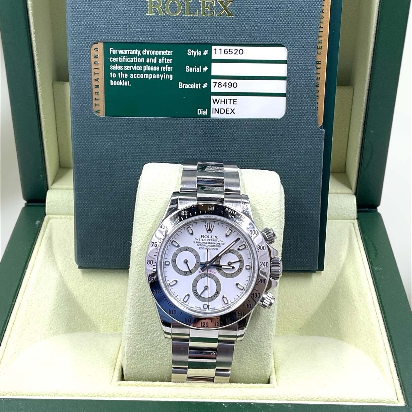Precision. Legacy. Performance.
The Rolex Cosmograph Daytona 116520 isn’t just a watch—it’s a statement.
Crafted with a stainless steel case and powered by the legendary in-house Caliber 4130, it blends sport and sophistication like no other.
Timeless on the track. Iconic on the wrist.
#Rolex116520 #DaytonaLegend #WristGameStrong #LuxuryTimepieces #WatchCollector
