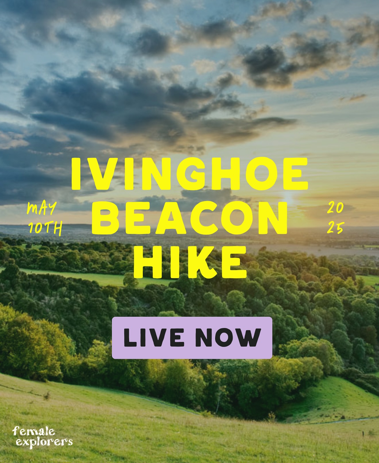 📣 Happy Easter giiirrlllsss 🐣 Our next Community Hike is Live 🥾
Join us on this lovely 16.9km circular trail in through The Chiltern Hills, starting in Tring and passing Ivanhoe Beacon with beautiful views of the surrounding area and Ringshall before looping back to Tring! A mix of uphill, downhill and forests it’s a great chance to reconnect with nature and get your heart pumping!
Unfortunately on our last few free hikes we’ve had a large amount people booking on but not showing up. This means we’ve had to turn away those who wanted to come because there’s been no space, but then only half the number turn up on the day 😢 therefore we’ve decided to introduce a small fee for the hikes from now on. This is a low fee but just encourages commitment and allows us to judge numbers a bit better. Cancellations with refunds are available up to 7 days before the event 🥳
Book via our Eventbrite link in our bio to secure your spot 💫☝️
#FemaleExplorersUK #HikingCommunity #chilternhills #chilterns #LondonHike #WomenWhoHike #OutdoorAdventure #Hiking #hikinguk