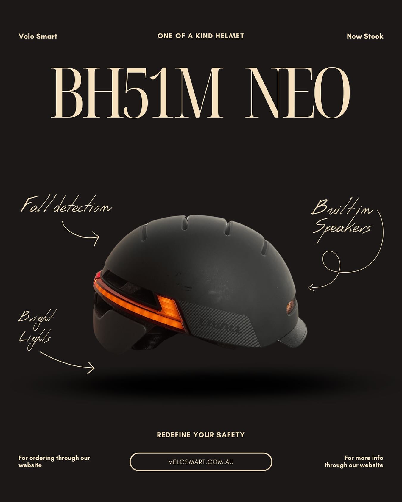“Smart Just Got Safer – Meet the BH51M NEO”
Ride smarter, shine brighter, stay safer.
Shop now: velosmart.com.au
#BH51MNEO #SmartHelmet #BikeSafety #VeloSmart #RideSafe #UrbanCycling #CyclingGear #HelmetTech #BikeLife