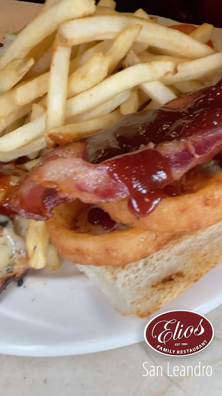 Elios San Leandro Famous BBQ Chicken Sandwich. Broiled Chicken Breast. Topped with Onion Rings, Swiss Cheese, BBQ Sauce & Bacon on a French Roll. Served with Lettuce, Tomato, Pickle & Onions. With Choice of French Fries, Potato Salad, Green Salad, Cup of Soup, Fresh Fruit or Coleslaw everyday anytime!
https://eliosdining.com/
Elios Family Restaurant,
260 Floresta Blvd, San Leandro, CA 94578, USA See you soon.
(510) 351-0463
Hours Open Daily 7:30 am 9pm
Music certified
#JumboShrimp #ValentinesDay #special #sanleandro
San Leandro Eats @followers @sanleandroeats Places to eat San Leandro
Music Licensed