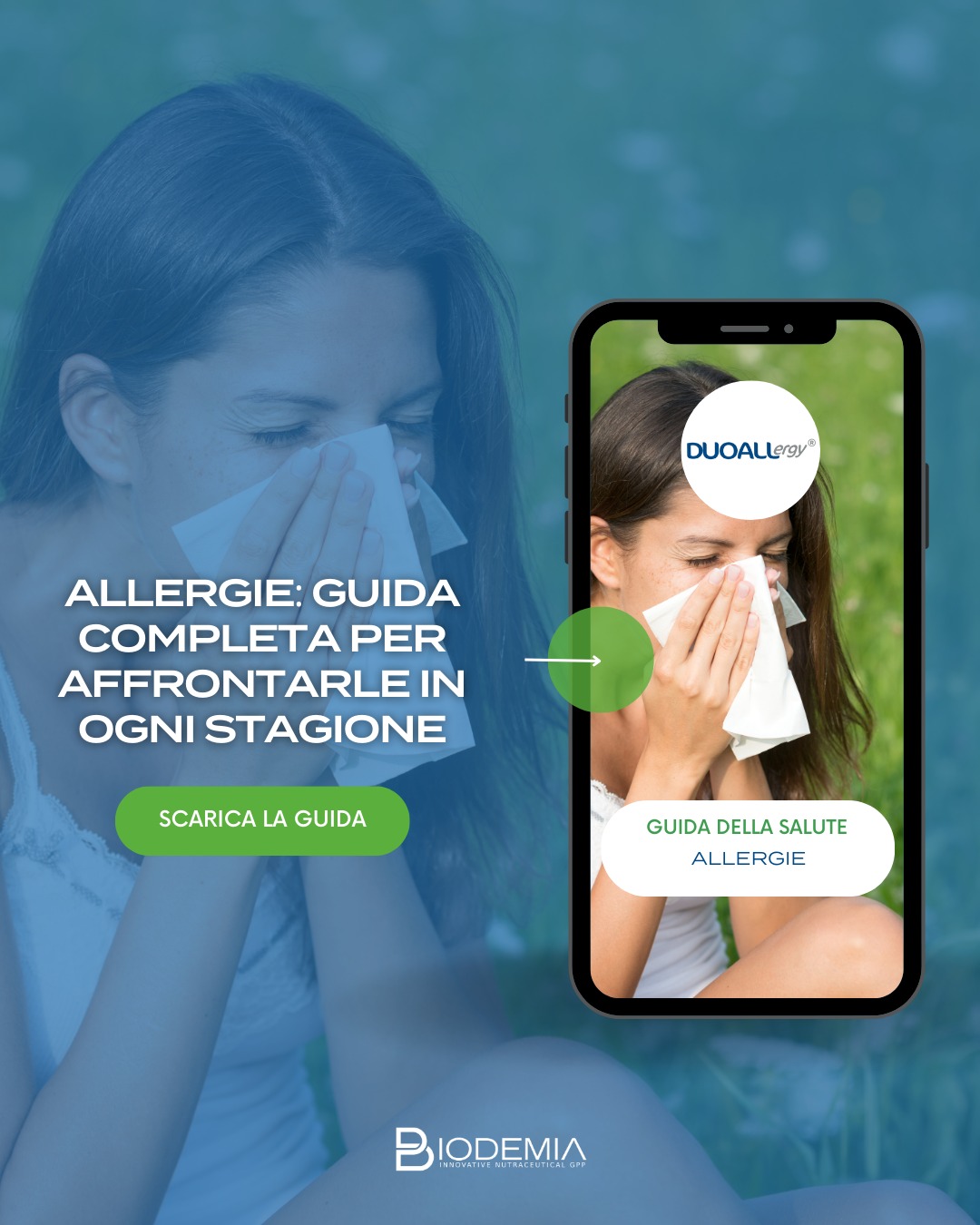 ๐ธ Allergie: sei pronto ad affrontarle davvero? ๐คง
Ogni stagione porta con sรฉ i suoi fastidiโฆ
๐ผ Pollini in primavera
๐พ Prati tagliati in estate
๐ Muffe in autunno
โ๏ธ Polveri in inverno
๐ฅ Ma tu puoi farti trovare preparato! Abbiamo creato una guida pratica e completa per aiutarti a riconoscere i sintomi, evitare i peggiori trigger e scoprire tutti i consigli naturali per vivere meglio, ogni giorno dellโanno.
โ
Strategie stagionali
โ
Tips quotidiani
โ
Approccio naturale
๐ Scarica ora la GUIDA GRATUITA e scopri come affrontare le allergie con consapevolezza e serenitร !
Link in bio!