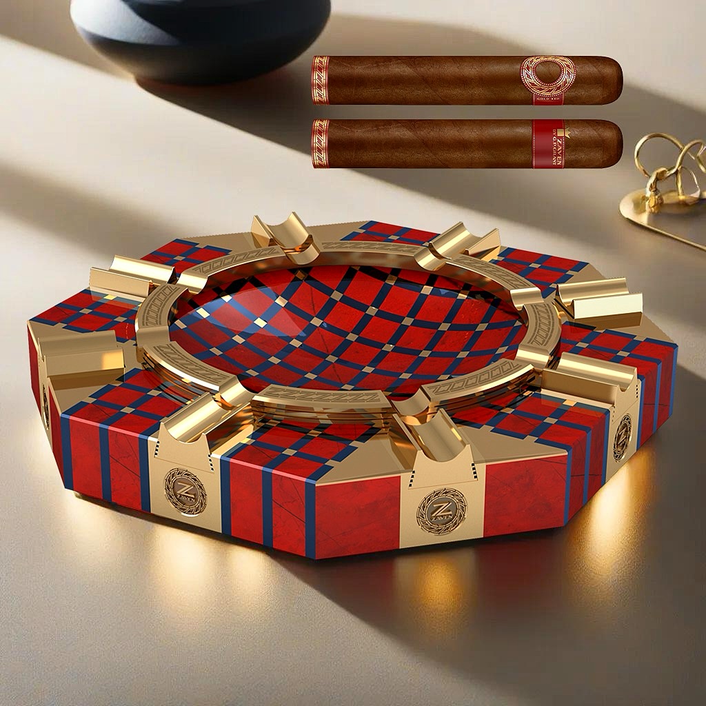 ✨ OCTET 540 - Luxury Ashtray ✨
Crafted from 540 meticulously selected pieces 🔨, the OCTET 540 ashtray combines elegance and practicality. Made with Red Jasper 🔮, Crystal Glass 💎, and Brass ⚙️, it’s a true masterpiece. Measuring 289 x 289 x 46 mm 📏 (11.38 x 11.38 x 1.81 in), this ashtray features 8 removable cigar holders 🥃 secured by magnets, along with a detachable bowl for easy cleaning 🧽.
The OCTET 540 is available in a special edition with precious stones and metals 💍 upon request.
This luxurious ashtray is perfect for true aficionados, adding style and sophistication to every smoking experience 🏆.
Buy now at www.gpgrant.com.
#GPGrantIconicAshtrays #GPGrantAshtrays #GPGrantLighters #Lighter #lighters #cigarlighter #torchlighter #handmadelighter #IconicAshtrays #ashtrays #cigarashtray #stoneashtray #marbleashtray #LuxurySmoking #CigarAccessories #CigarLovers #CigarAshtray #CigarAficionado #LuxuryLifestyle #LuxuryCigarAshtray #CigarRitual #ArtOfAshtrays #UltraPremiumAshtray #ElegantCigarLounge #CigarLoversChoice #AshtrayCollectorsItem #CigarLuxuryMoments #CigarLoungeVibe #CigarRitual #BespokeAshtray