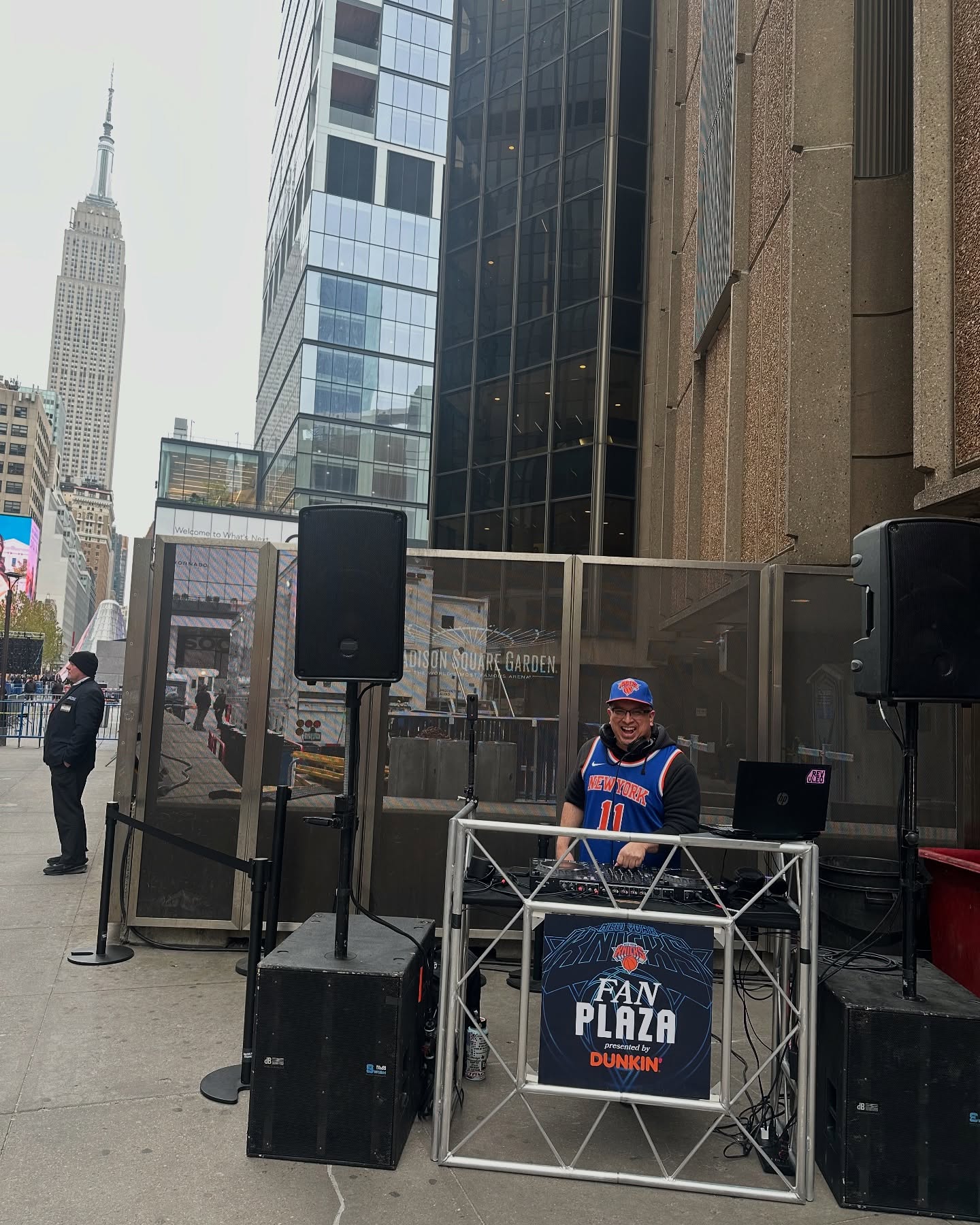 Round 2 Game 2
Another great day at Knick Fan Plaza. See you at the next one.
Shout out to @djdanmele for the artful shots and making me blush on MSG promo videos
