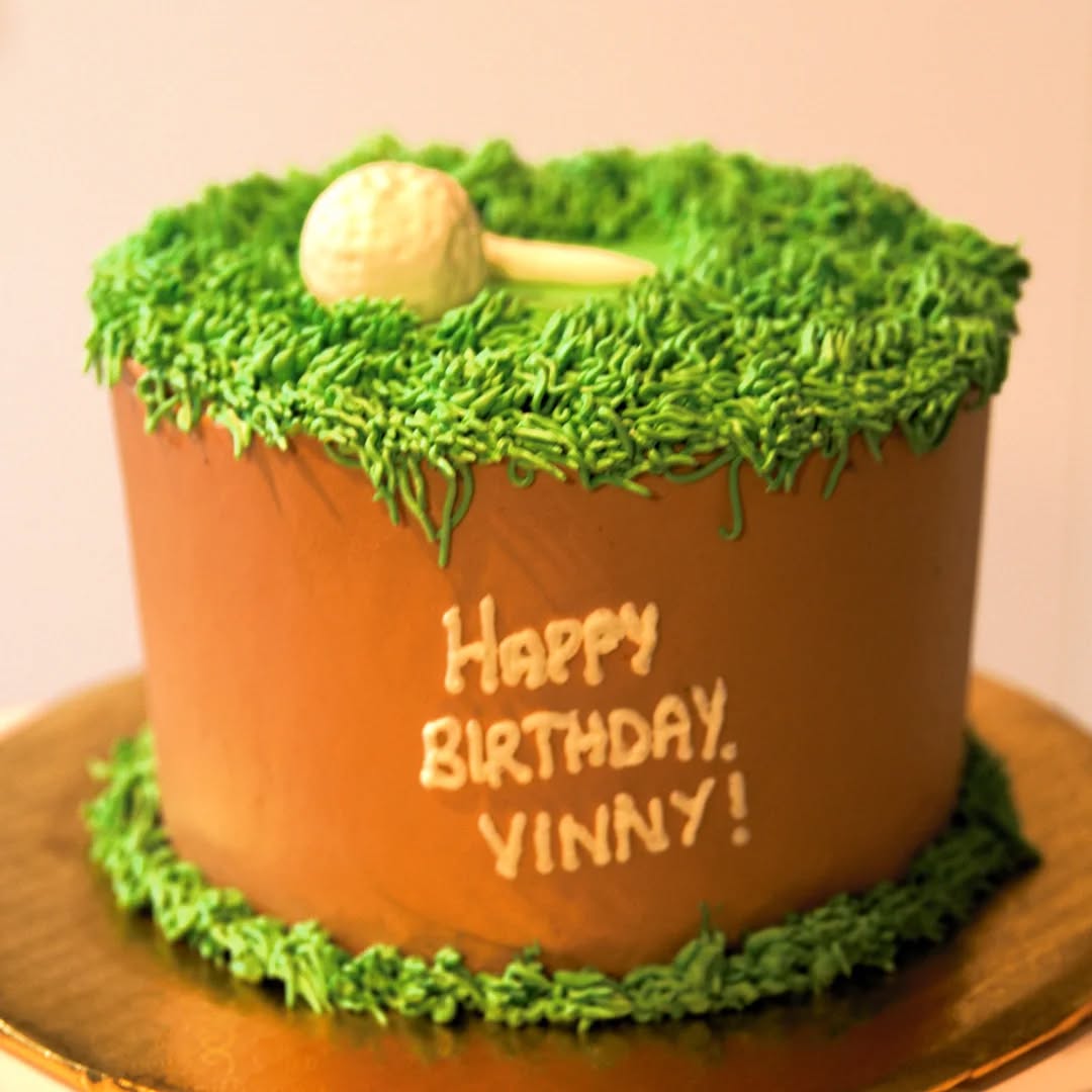 To my fellow bakers and decorators: Is there a cake theme you've always wanted to make, but nobody ordered it yet (and you're too busy to make it for fun)?
For me, one of those was a golf cake...specifically, making a mini golf ball out of fondant. Simple enough, but always something I wanted to try! #cake #cakesofinstagram #golfcake #chocolatecake #twincities #localbakery
Now that I've done baseball, basketball, and golf cakes, what should I try next?