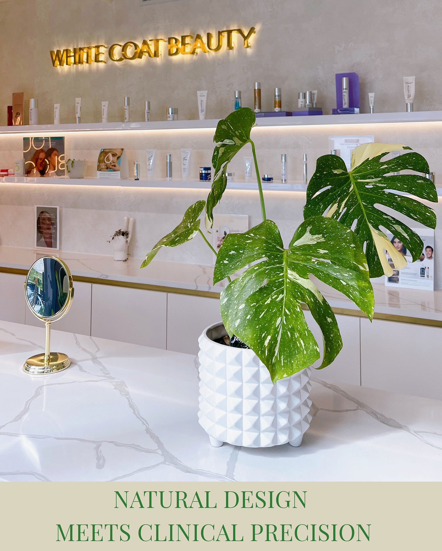 Where natural beauty, intention, and empowerment meet. White Coat Beauty isn’t just a neighbor at River Landing, they’re true supporters of our mission to greenify one space and one plant at a time. Every plant chosen by Ana Cristina reflects their philosophy: thoughtful care, glowing results, and the belief that everything touched blooms. 🧡