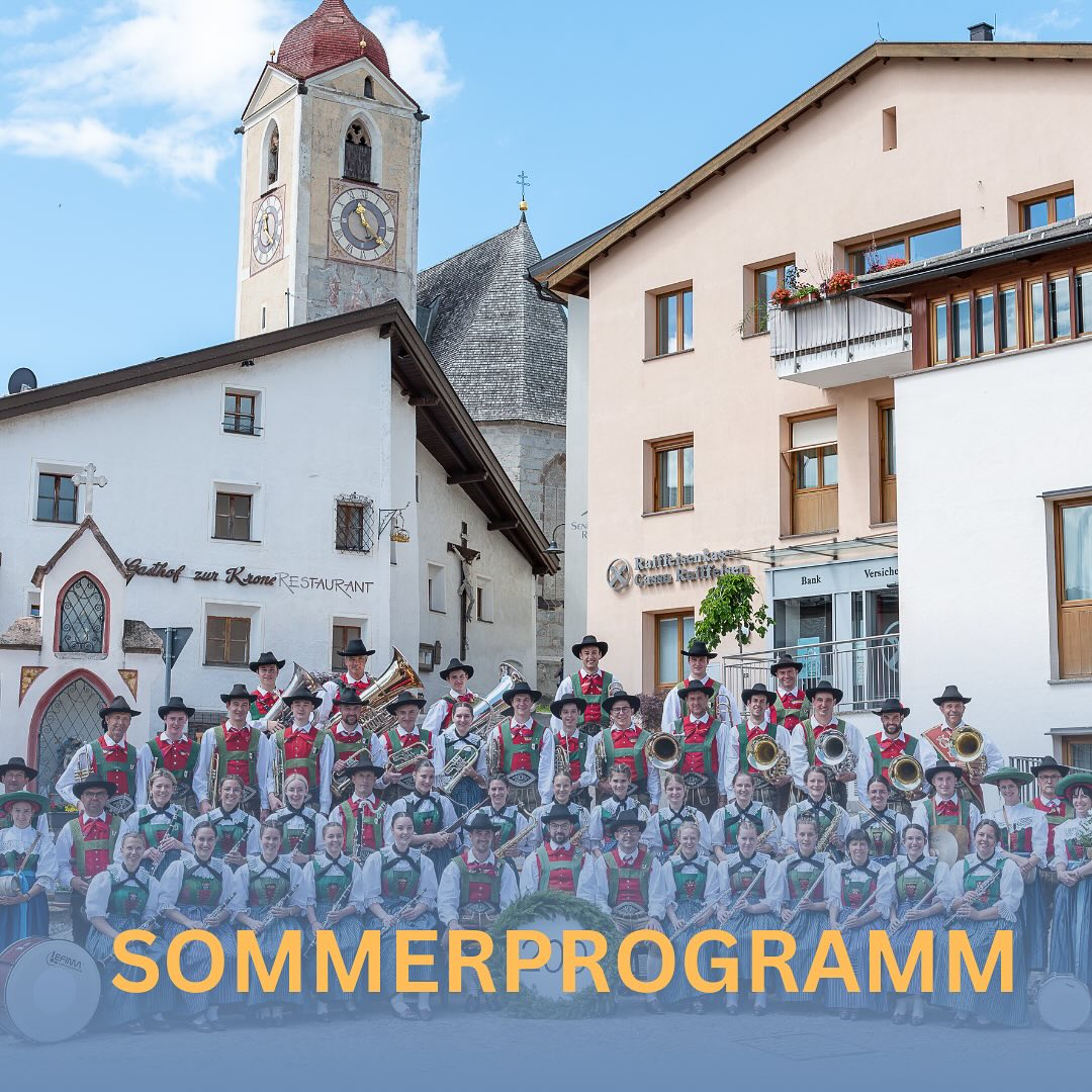 Der Sommer wird musikalisch!☀️
•
Unser Sommerprogramm ist da – mit festlichen Märschen, stimmungsvollen Klassikern und echter Blasmusik.🎺🎶
•
Kommt vorbei!
•
#sommerprogramm #blasmusik #musikkapellelajen #musikkapellelajen2025 #TraditionTrifftKlang