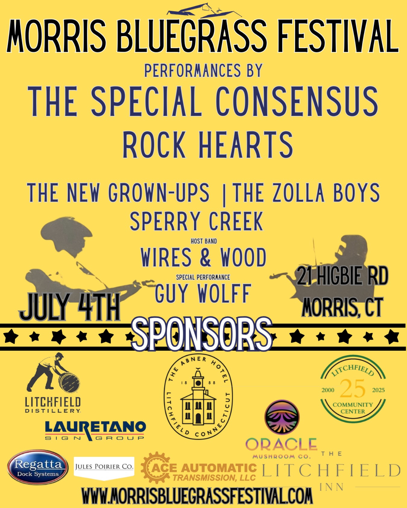 Last year the festival sold out very quickly so get your tickets while you still can!! We have an amazing line up local, regional and national touring artists playing all day! DON’T MISS OUT ON TICKETS! Located at 21 Higbie Rd Morris, CT. Buy tickets here- www.morrisbluegrassfestival.com