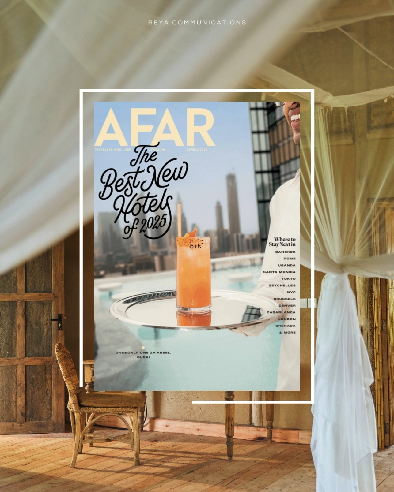 Kibale Lodge Makes the List: AFAR Best New Hotels 2025
In @afarmediaâs highly anticipated round-up of the Best New Hotels of 2025, travel writer @lisakadane spotlights @volcanoes_safaris Kibale Lodge as one of 25 properties redefining what it means to travel thoughtfully.
âSet on a ridge above a crater lake, the newest lodge from ecotourism company Volcanoes Safaris has an unbeatable location: It's 15 miles west of the visitor center at Kibale National Park, the world primate capital that's home to 13 species,â writes Kadane. This global hub for primate lovers, from its banana leaf-woven bed frames to locally sourced building materials, honors its environmental conservation efforts.
Kadane notes that Volcanoes Safarisâa pioneer in great ape tourism in Rwanda and Ugandaânot only provides luxury and sustainable experiences, but âA portion of the nightly rate goes to Volcanoes Safaris' nonprofit and local programs such as Roots & Shoots, which was developed by the Jane Goodall Institute to teach environmental studies in area schools.â reinforcing their dedication to environmental preservation.
With this addition, Volcanoes Safaris completes a rare circuit of five eco-luxury lodges connecting travelers with both gorilla and chimpanzee trekking across the region.
Journalists covering eco-architecture, community-based conservation, or new hotel openings, letâs connect.
Lastly, a big thank you to @jenniferleeflowers for her collaboration and ongoing support of boutique properties in remote destinations.
#VolcanoesSafaris #KibaleLodge #AFAR #BestNewHotels #EcoLuxury #PrimateTrekking #SustainableTravel #TravelJournalism #ResponsibleTourism #AfricaTravel #LuxuryLodges #ReyaPR