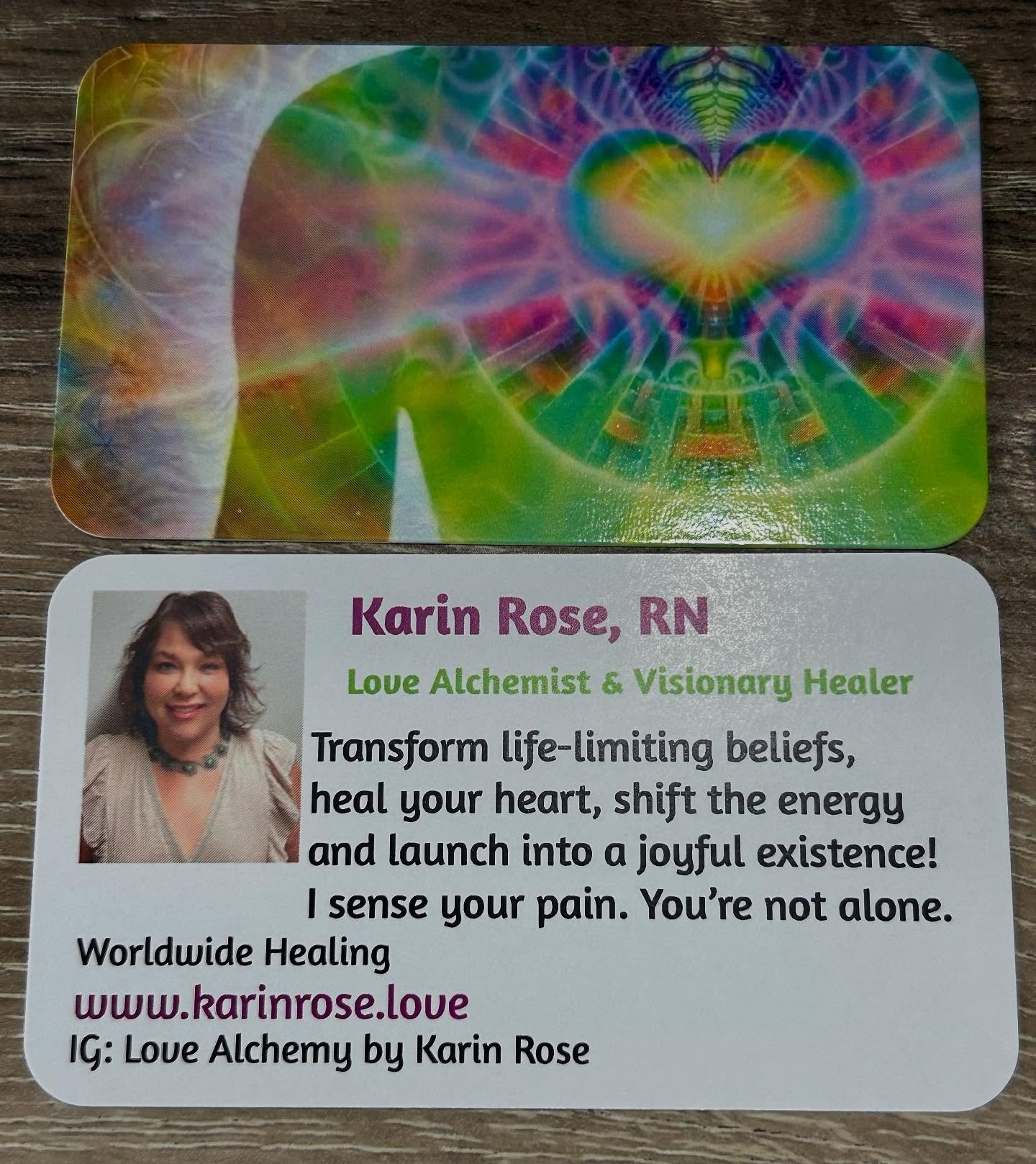 🔮I’m sooooo excited to share my new business card!
🔮They turned out beautifully and represent the HEALING MAGIC and TRANSFORMATIVE LOVEolution of a Love Alchemy session
🔮This is what my clients share with me that they feel like after a session
🔮It is both an honor and a blessing to serve in helping people feel LIBERATED into more JOY, FREEDOM , LOVE and into their DIVINE NATURE.
🔮YOUR LIGHT IS TRUTH
🔮YOUR MAGIC IS TRUTH
🔮YOUR DIVINE POWER IS TRUTH
🔮THE HUMAN EXISTENCE AND THE JOURNEY OF LIFE DEFINITELY OFFERS INCREDIBLE AMOUNTS OF EXPERIENCES AND A TERRAIN THAT WILL OFFER YOU AT TIMES VERY PAINFUL CONTRAST, AND IT WILL FREQUENTLY LEAD YOU AWAY FROM WHAT IS ACTUALLY TRUE, AND FROM WHAT IS YOUR DIVINE BIRTHRIGHT TO FEEL AND BE EACH AND EVERY DAY OF YOUR LIFE
🔮 WE ARE ALL POWERFUL LEADING EDGE CREATORS
🔮WE ARE NOT INFERIOR BEINGS IN NEED OF ENLIGHTENMENT
🔮WE CAN ALLOW OUR OWN PERSONAL CONNECTION WITH THE ETERNAL STREAM OF WELL-BEING THAT IS AVAILABLE AT ALL TIMES
🔮PAY ATTENTION , WE ARE RIDING THE MOST SIGNIFICANT WAVE OF EXPANSION THAT HAS EVER OCCURRED
🔮NOW, MORE THAN EVER, BE DELIBERATE WITH YOUR FOCUS-YOUR ENERGY-AND YOUR THOUGHTS
🔮WE ARE CREATING AT ALL TIMES
🔮WE ARE CREATING AT ALL TIMES
🔮WE ARE CREATING AT ALL TIMES
🔮UNDERSTAND YOUR POWER
🔮IF YOU DON’T GENUINELY UNDERSTAND HOW POWERFUL YOU ARE, AND WHAT AN INCREDIBLE DIVINE CREATOR YOU ARE AND YOU’RE FEELING CONSTRICTED OR UNFULFILLED IN YOUR LIFE ON ANY LEVEL…I’M HERE TO HELP❤️
🔮I can help you reclaim what is true. Let’s reclaim your divine purpose of joy together! I can sense your pain. I can see your magic. You are not alone.
🪄💖🔮🌈🦋💫🙌🏼💜🪄
#love #truth #light #divine #power #healing #freedom #alchemy #vision #soul #magic #quantum #yourarenotalone #manifest #energy
www.karinrose.love
