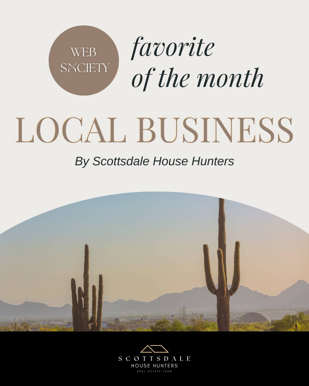 ✨ Grateful to be featured as Scottsdale House Hunters' Favorite Local Business of the Month! ✨
Scottsdale has an incredible community of small businesses, and as a local web designer, it’s been so rewarding to help others grow their presence online. I really appreciate the shoutout from a team that shares the same passion for supporting local.
Thanks again, @scottsdalehousehunters!
#scottsdalelocal #webdesignagency #supportlocal #websitedevelopment
