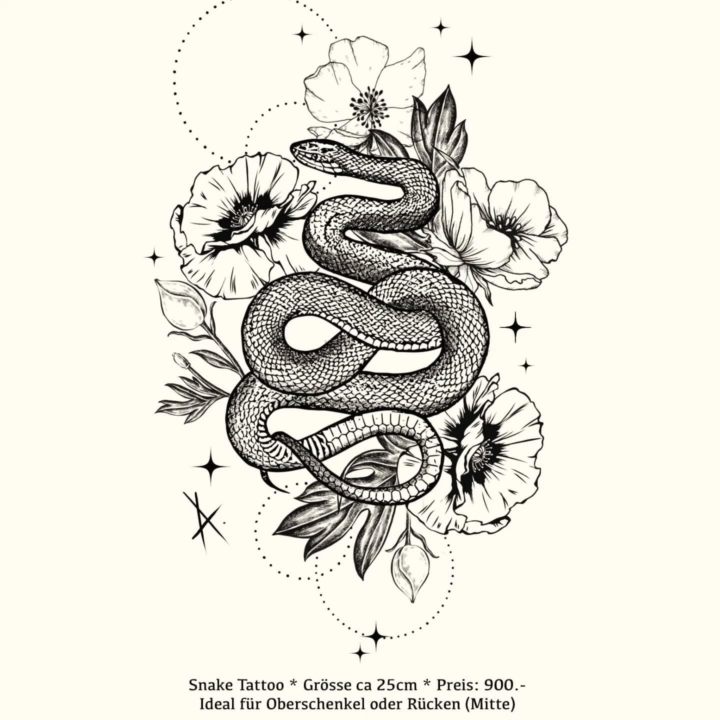 Heute teile ich ein paar Wanna Do's mit euch ✨🖤✨
Die Preise können je nach Grösse etwas variieren, aber für ein optimales Resultat empfehle ich die angegebene Grösse, damit alle Details gut zum Vorschein kommen ✨🖤✨
Kontaktiere mich bei Interesse am liebsten über Whatsapp 0782631395
Es kommen bald noch mehr Designs die ich gerne tätowieren möchte ✨
Eure Dean ✨🖤✨