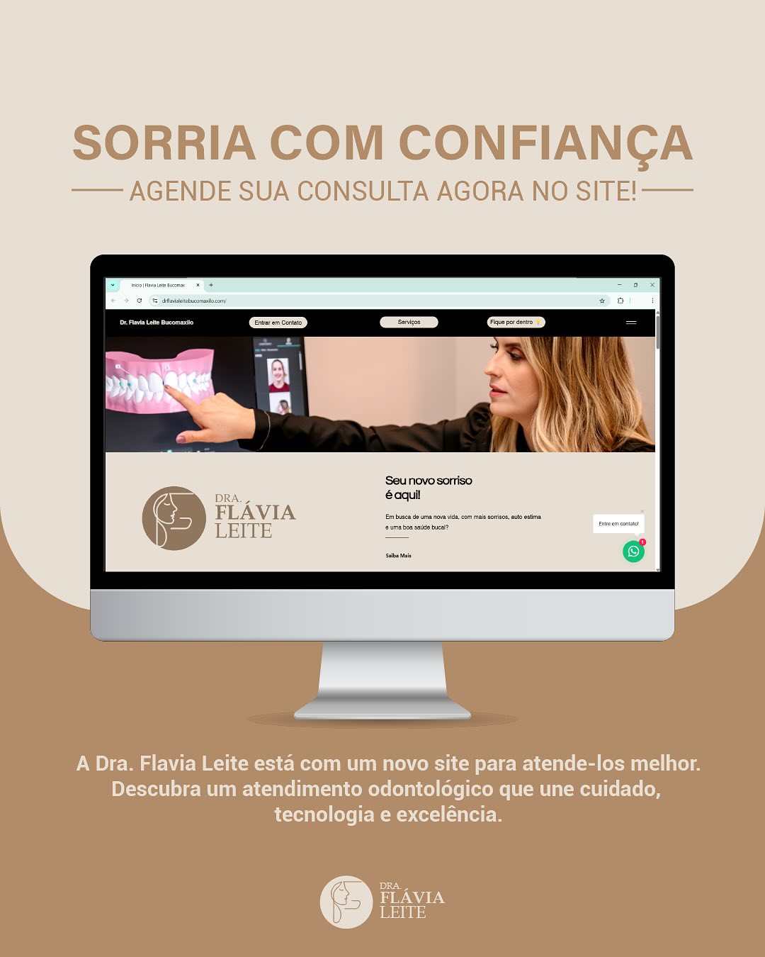 ✨ Seu novo sorriso começa com um clique!
A Dra. Flavia Leite está com um site novinho no ar, pensado para oferecer ainda mais conforto, agilidade e excelência no seu atendimento odontológico.
🔍 Conheça os serviços, tire suas dúvidas e agende sua consulta sem complicação.
💻 Acesse agora: drflavialeitebucomaxilo.com
📲 Sorria com confiança. Sorria com a Dra. Flavia Leite.
#odontologiacomexcelência #sorrisoperfeito #agendeonline #draflávialeite
