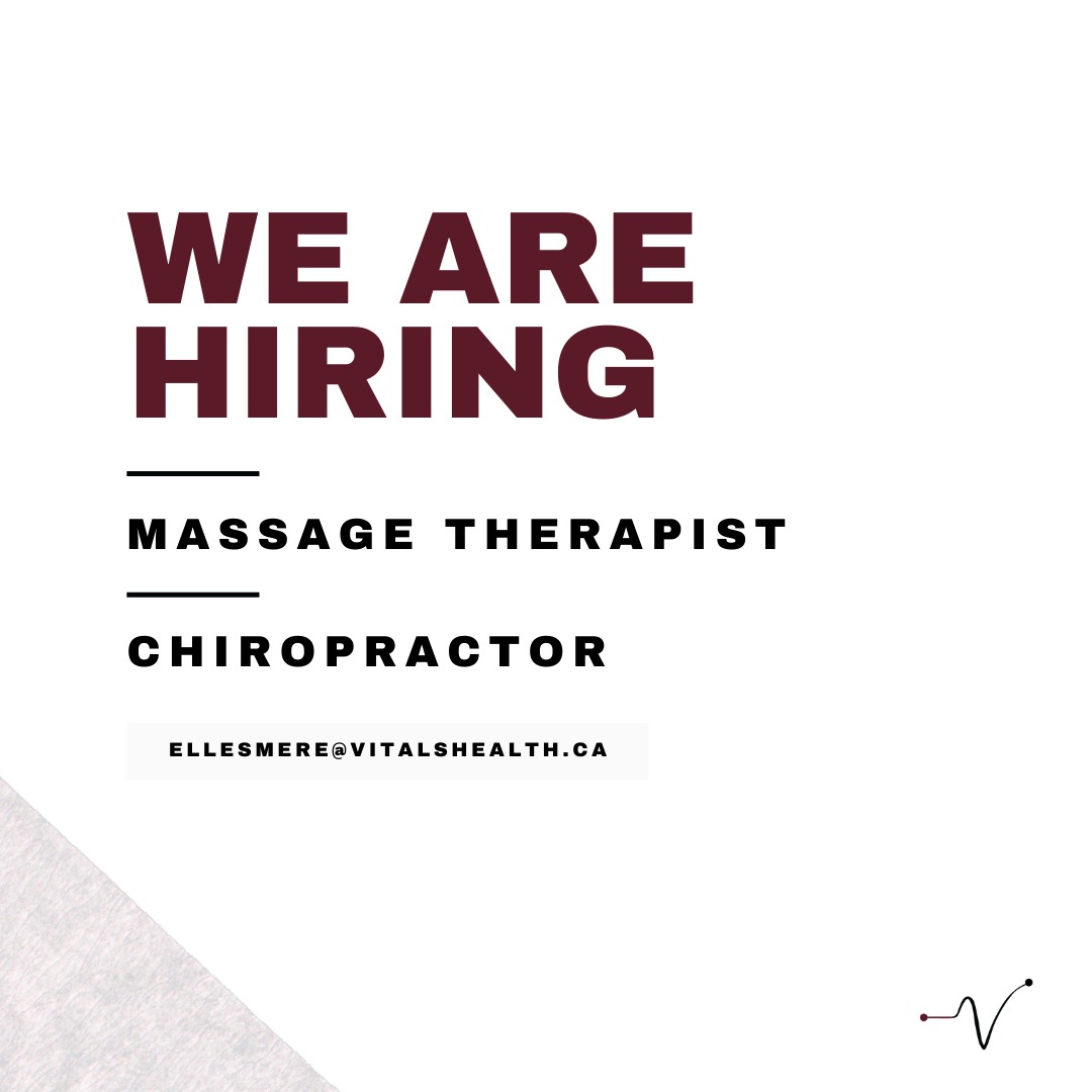 📢 We're Hiring!
Vitals Health is growing, and we’re looking for passionate practitioners to join our team! 💙
👩⚕️ Chiropractor
💆 Registered Massage Therapist (RMT)
If you're client-focused, collaborative, and excited to be part of a supportive, modern clinic — we’d love to meet you!
📩 Apply now or tag someone who might be a great fit!
📧 Email: ellesmere@vitalshealth.ca
🌐 Visit: vitalshealth.ca