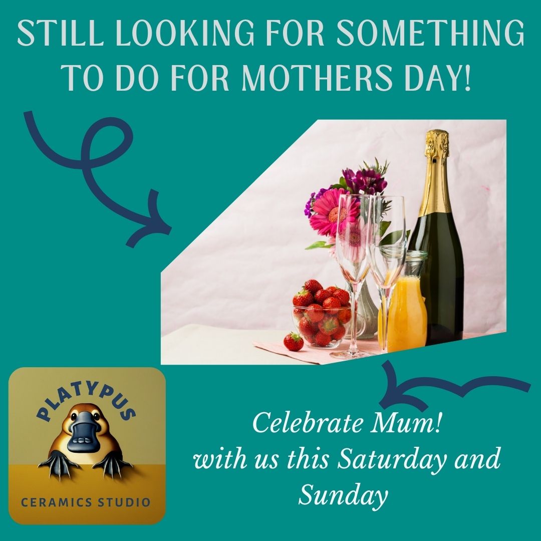 🌸 Celebrate Mum with Mud and Mimosas! 🥂
Looking for the perfect Mother's Day experience? Join us for a fun and creative session! We're offering three delightful options on both Saturday and Sunday:
Mimosas and mud for all three options! It's the perfect way to relax, create, and celebrate the amazing Mums in your life.
1 THROW AT THE WHEEL (2.5 hrs): Get your hands muddy and create lasting memories and wonky wonders. ✨
2 HANDBUILD A BIRD FEEDER OR BERRY BOWL (3 hrs): Craft a beautiful and personalized piece! We'll guide you through adding textures, underglazes, and your choice of final glazes. 🐦🍓
3 GLAZE BISQUE WARE: Unleash your inner artist! Choose from a variety of ready-to-glaze pieces and experiment with our wide selection of glazes and underglaze transfers for endless creative possibilities. 🎨
➡️ Book your session today! https://www.platypusceramics.com/our-workshops?category=56d32319-6435-412d-8edd-7cca1c5d604e
#MothersDay #CelebrateMum #MudAndMimosas #PotteryFun #HandmadeGifts #CalgaryMothersDay #YYCMakers #CreativeFun #PotteryWorkshop #Mimosas #SupportLocal