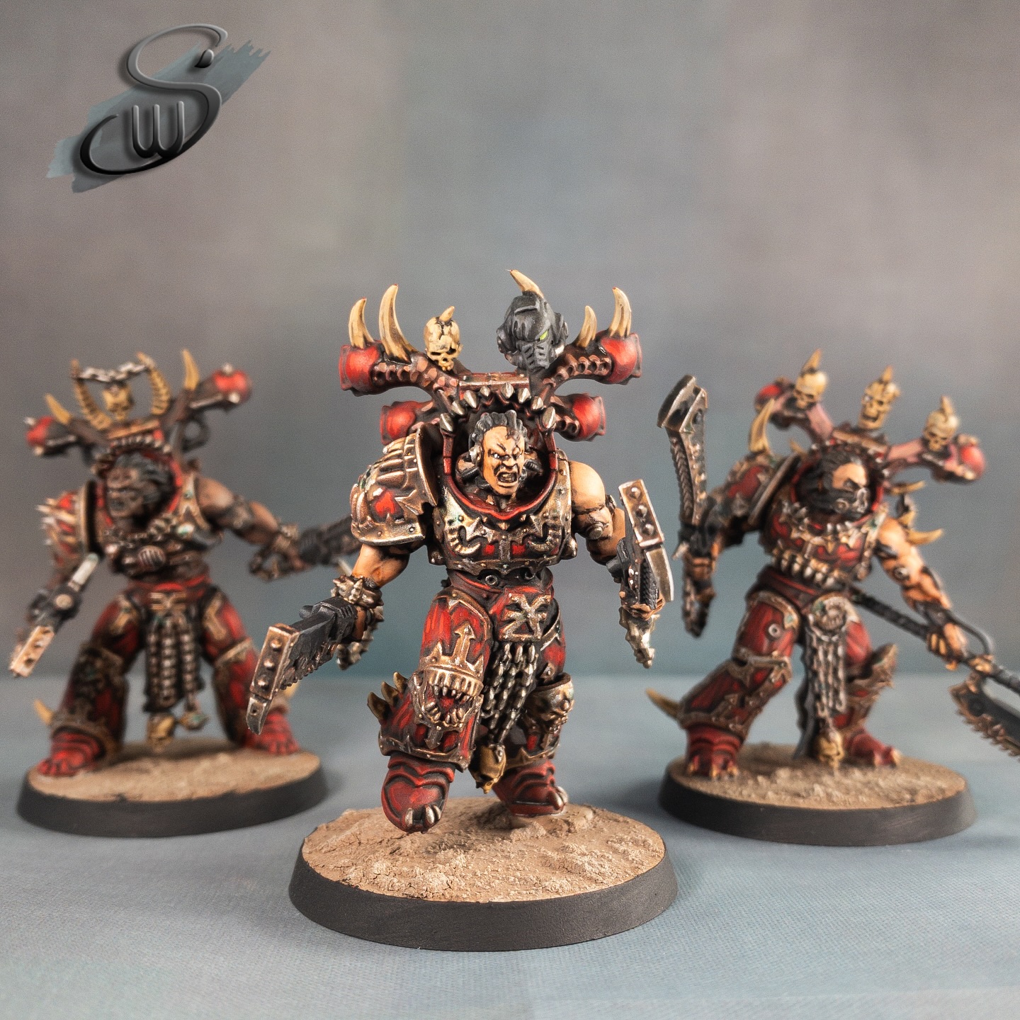 Unleash the fury of Khorne!
Just wrapped up this trio of Eightbound for a World Eaters force — brutal, relentless, and dripping with detail. These berserkers are ready to tear across the battlefield in true daemon-fused fashion.
Looking for high-quality Warhammer painting commissions? DM me to bring your army to life!
#Warhammer40k #WorldEaters #Eightbound #WarhammerCommission #MiniaturePainting #WarhammerArt #PaintingWarhammer #WargamingMiniatures #TabletopMiniatures #WarhammerCommunity #WarhammerMiniatures #KhorneBerzerkers #WarhammerArmy #GamesWorkshop #PaintedMiniatures #MiniatureCommission #WarhammerPainter #Wargaming #ChaosSpaceMarines #HobbyCommunity