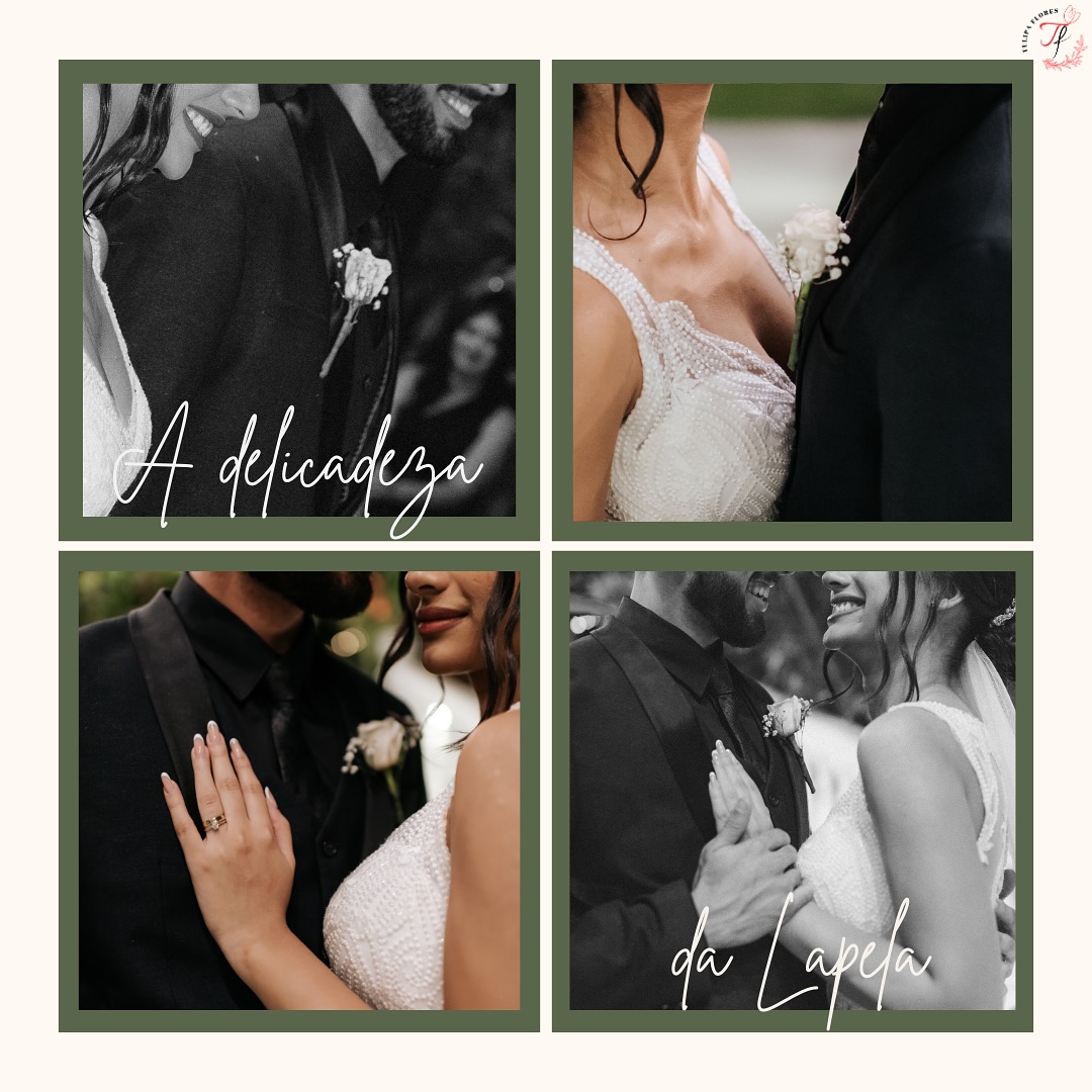 Lapelas.
A importância de uma Lapela bem feita é a harmonia que ela traz durante a cerimônia e a festa de casamento. As lapelas tem um papel importante durante a produção de fotos dos noivos, que ficarão guardadas para sempre.
Uma lapela produzida corretamente, aguenta até o final do casamento pra mais.
As opções de Lapela são variadas, vai de acordo com o estilo do buquê de noiva e gosto dos noivos também podendo ser optativo para os padrinhos, sendo elas iguais ou diferentes.
Para mais informações acesse nosso WhatsApp:
21 96995-4089
.
.
.
.
.
.
.
.
.
.
.
.
#casamento #lapela #noivos #cerimonia #festadecasamentos #flores