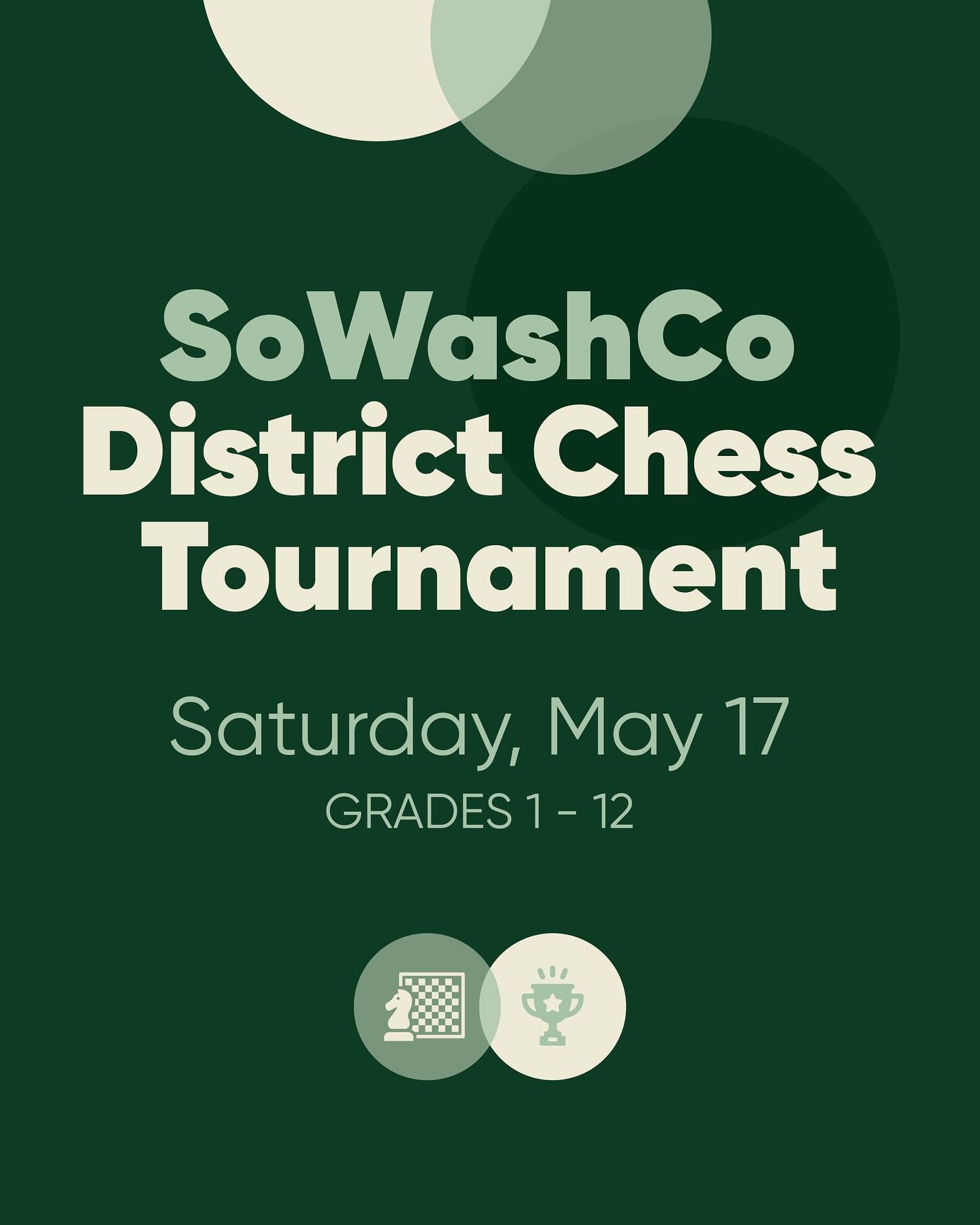 Hey SoWashCo chess players! Get ready for a fun challenge—our Spring District Chess Tournament is happening this weekend!
Whether you’ve been in a chess club or you’re brand new to tournaments, everyone is welcome. No experience needed—just bring your love of the game!
Register now: https://sowashco.ce.eleyo.com/course/25161/spring-2025/district-chess-tournament
#CSGA #CSGAenrichment #SoWashCoChess #ChessTournament #MinnesotaKids #SouthWashingtonCounty #MNParents #CottageGroveMN #WoodburyMN #KidsActivitiesMN #YouthChess #ChessForKids