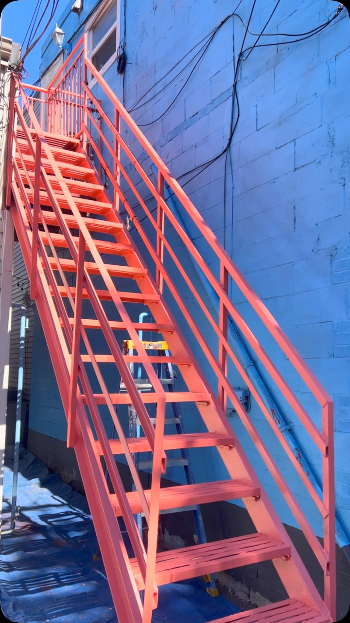 A complete facelift to this exterior steel staircase in the High Park area- Toronto!!!! Industrial grade primer and industrial grade paint, detailing every inch of it to make sure it will hold up against the elements ๐ช๐ผ. www.romocontracting.com #toronto #contractor #renovation #exteriorpaint #benjaminmoore #