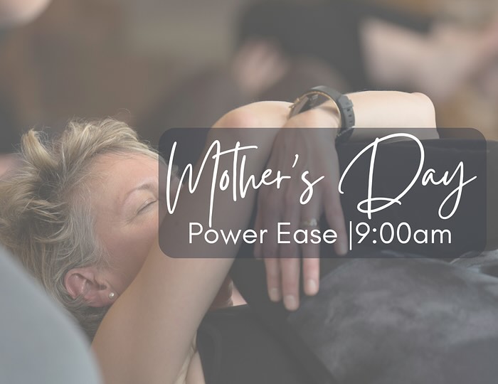 💐 Happy Mother’s Day
Join us for Power Ease today
Sunday, May 11th 9:00am
Begin your Mother’s Day with movement, stillness, and connection.
One of our most loved classes — a blend of flowing Vinyasa and grounding Yin.
Bring your mom, son or daughter(16+), a friend, or simply yourself.
#mothersday #yinyoga #vinyin #connection #mom #love