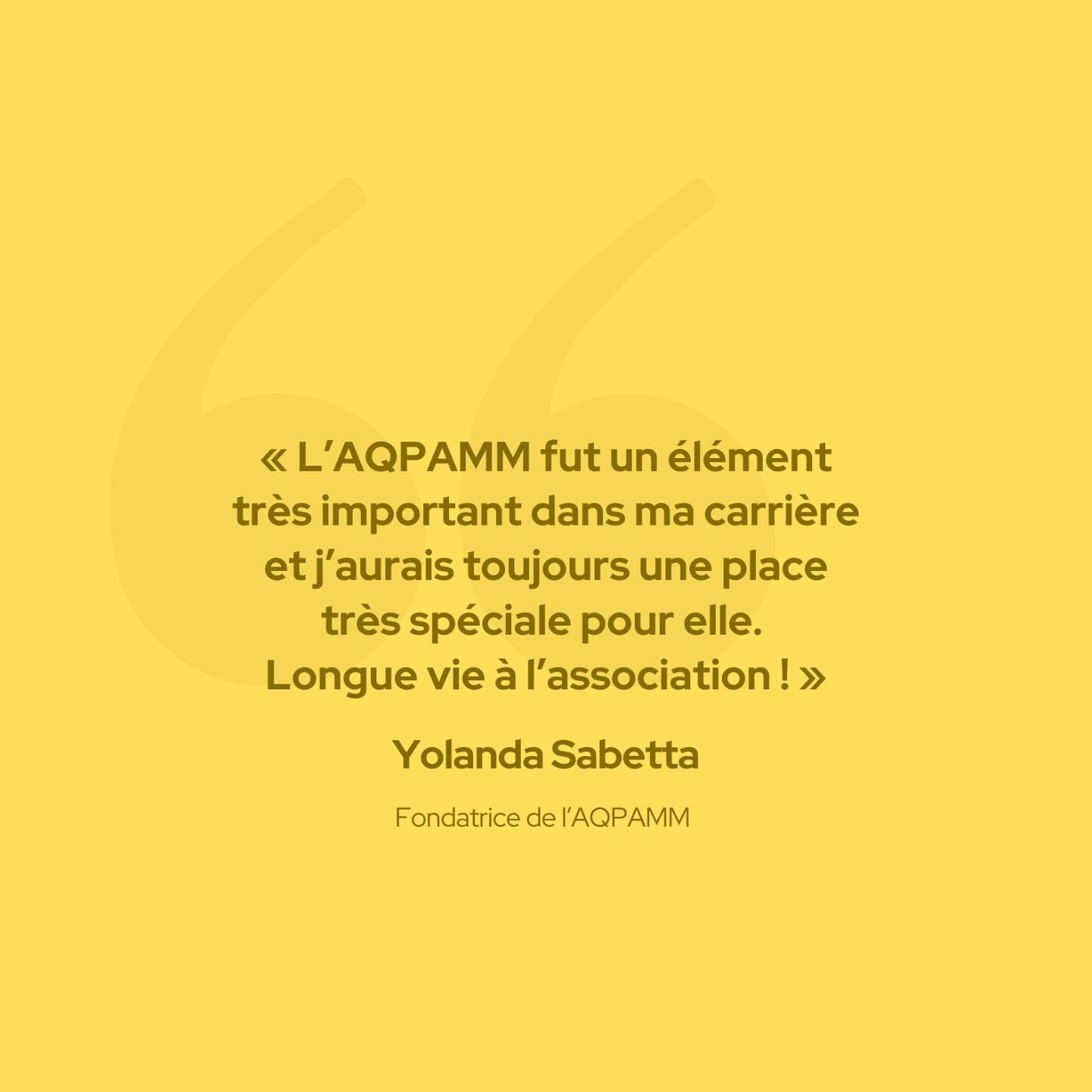 Témoignage - Yolanda Sabetta, fondatrice de l’AQPAMM avec un groupe de parents. 💬
On vous en dit + sur la post précédent !
#témoignage #citation #procheaidance #santementale #historique