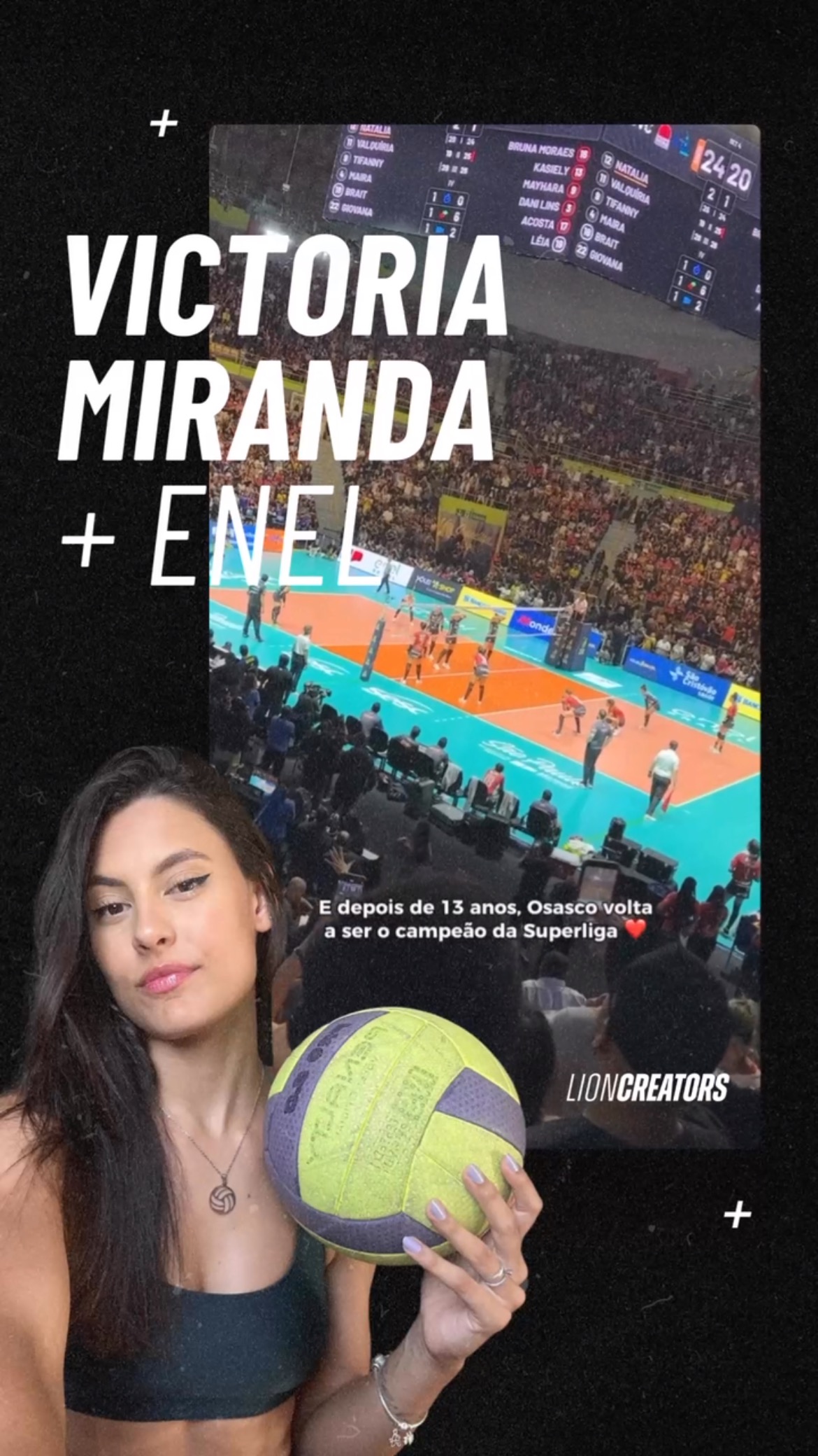 A Victoria Miranda foi convidada pela @enelbrasil para acompanhar de perto a emoção da Superliga! 🏐
Uma experiência única pra quem ama esporte! Vem sentir essa energia e dar uma olhada nesse conteúdo incrível! ✨
#volei #superliga #assessoria #volleyball #enel #parceria