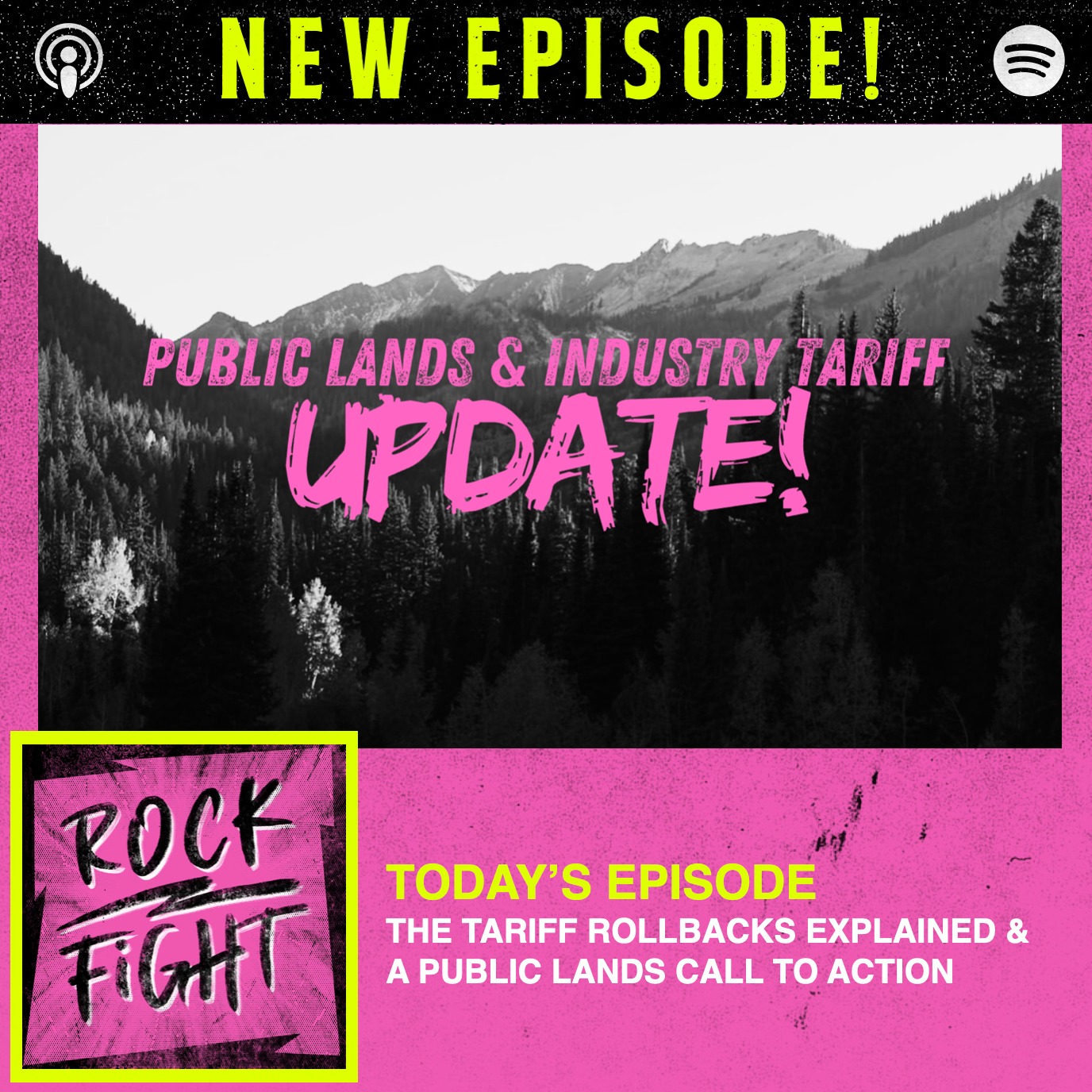 Today on the show we have updates on two topics that have dominated the outdoor industry discourse over the past few months.
First Tania Lown-Hecht from the Outdoor Alliance sits down with Colin to talk about the congressional midnight vote that happened last week that is threatening thousands of acres of public land in Nevada & Utah.
We need the Rock Fight Army to show up and make their voices heard!
Every voice is needed right now no matter where you live but for those of you in the following states, your lawmakers are especially important on this issue: Montana, Colorado, Utah, Arkansas, Nevada, Idaho, New Mexico.
Then outdoor industry insider and consigliere to The Rock Fight, Eoin "The Captain" Comerford, drops in to react to the latest update to our tariff situation.
On Monday news broke that the US lowering its tariff on goods from China from 145% to 30% and China lowering its levy on US goods from 125% to 10%. That may sound like great news, but as Eoin points out during our conversation there is more to unpack.
