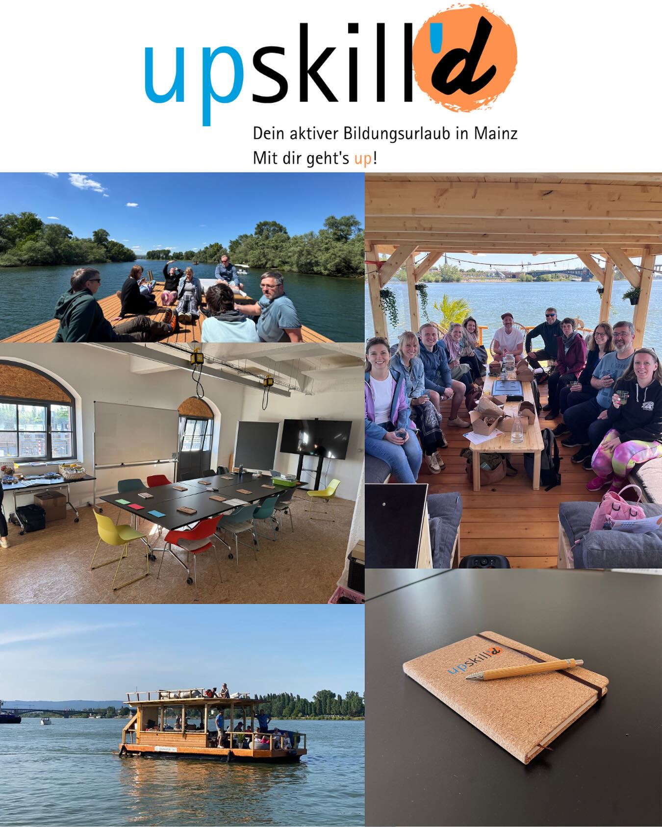 Unsere Seminare 2025 im @gutenbergdigitalhub (Zollhafen Mainz) sind gestartet. 🤍
Was für ein gelungener Auftakt – ein herzliches Dankeschön an alle, die dabei waren! 😍
Ein echtes Highlight war unser Abschlussgespräch:
Auf dem Wasser bei grandiosem Wetter – während einer traumhaften Floßfahrt 💦
Eindrücke, was unsere Teilnehmenden mitnhemen:
🥗 Ernährung: Meal Prep ist Gold wert ✨
🏃♀️ Bewegung: Jede Bewegung zählt 💥
🧘♀️ Resilienz: Ist bis zu einem gewissen Grad trainierbar
… von Herzen DANKE an das Team der Woche 🙌
@feelgoodtherapyandtraining @gesundheitimganzen @leben_isst 🥰
Wir freuen uns auf die nächsten Seminarwochen - euer upskill’d Team 💙
#upskilld #bildungsurlaub #mitdirgehtsup #resilienz #stressmanagement #ernährung #weiterkommen #weiterbildung #achtsamkeit #coaching