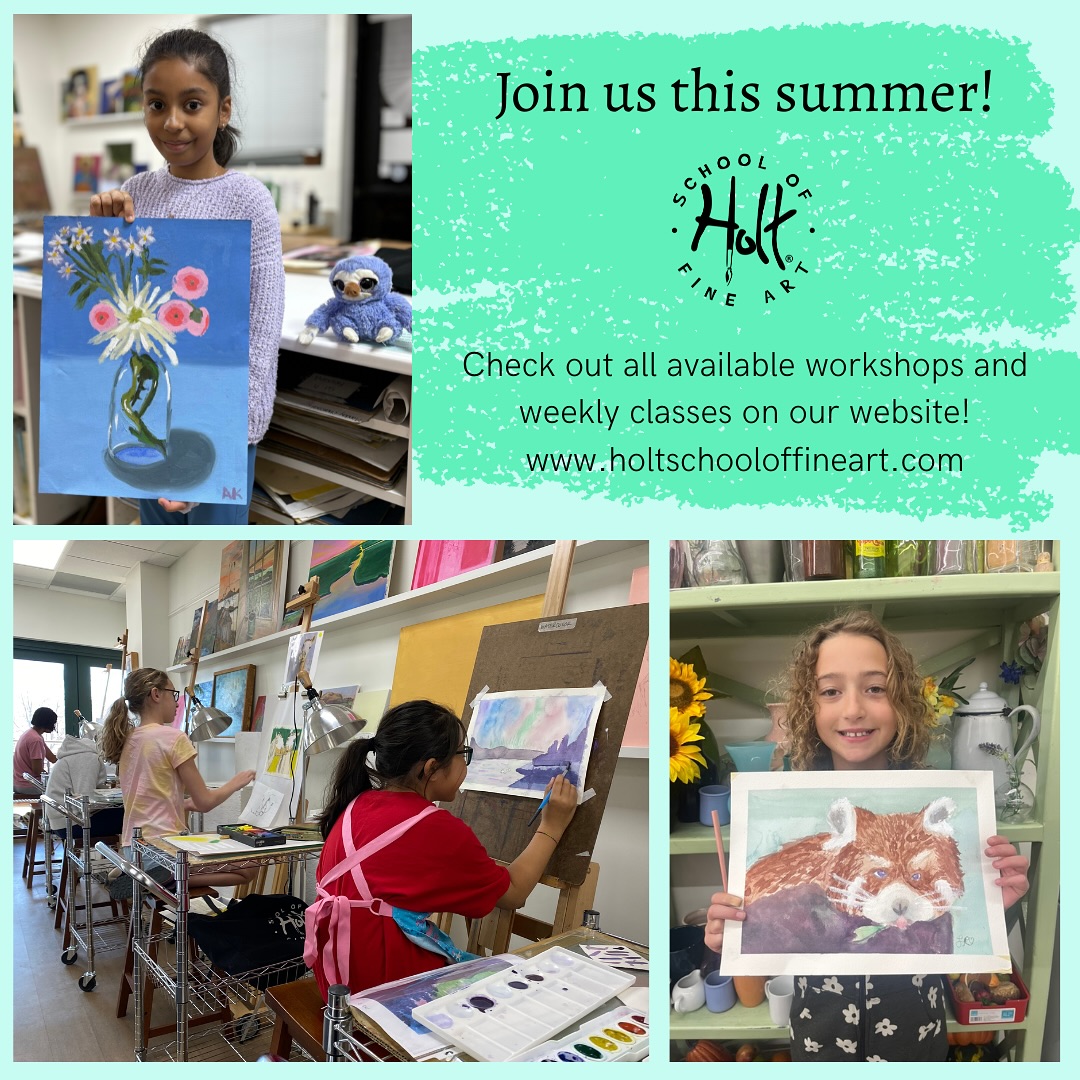 Join us this summer! Whether you’re interested in weekly classes or a 5-day workshop, we have something for everyone!
#hsfa #holtschooloffineart #davidsonnc #corneliusnc #huntersvillenc #lakesideofclt #lakenormannc #moraclt #monroeroad #pinevillenc