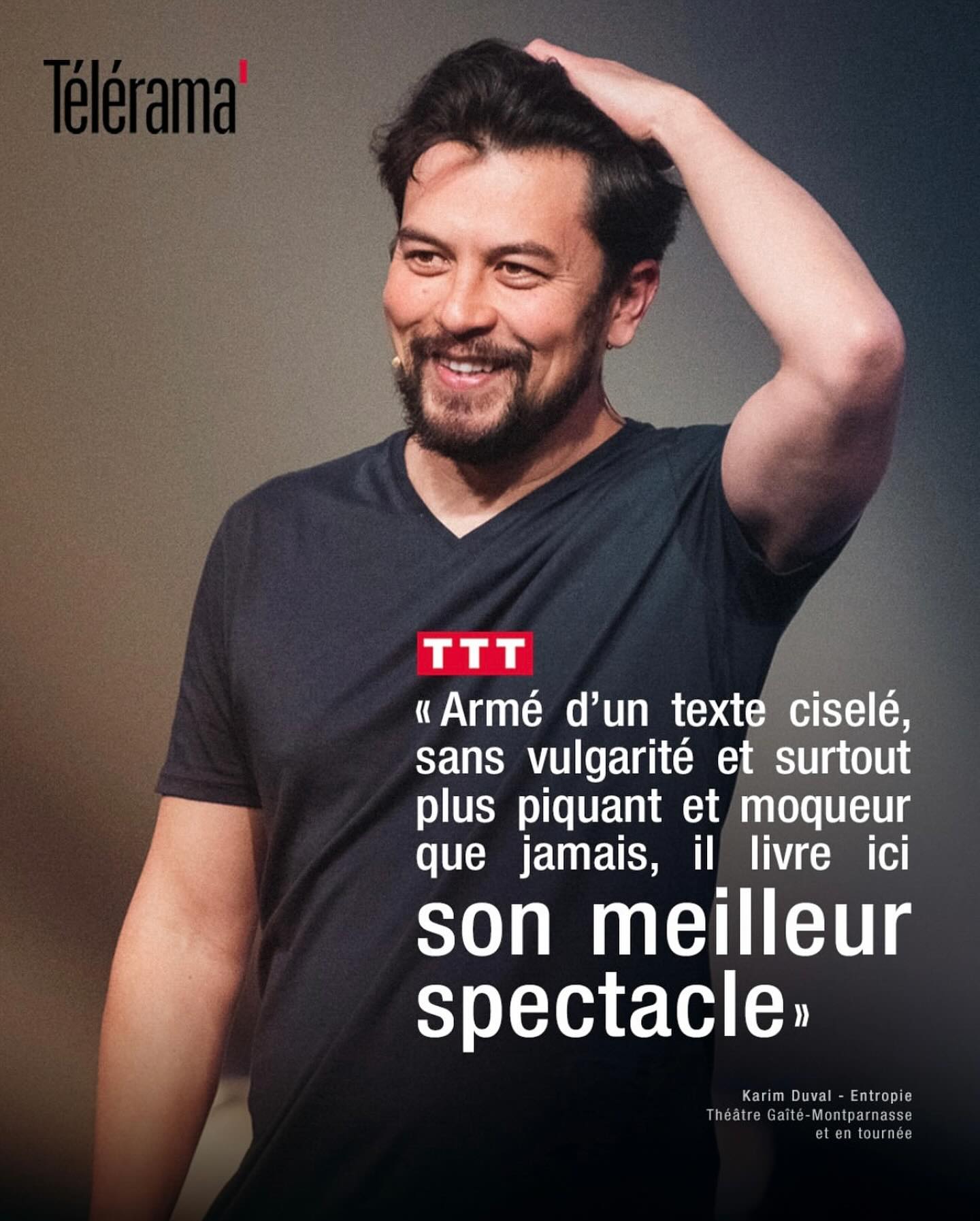Consécration pour l’humoriste Karim Duval !
Un artiste avec qui notre agence a eu le plaisir de collaborer et dont l’intelligence à démystifier les problématiques du monde et du monde de l’entreprise notamment est une valeur rare. 🤝
Karim s’engouffre dans les petites et grandes angoisses quotidiennes pour en faire des sujets d’ironie et de prises de recul salvatrices. Karim prouve que l’humour est aussi un moyen de créer de la cohésion sociale en « dégoupillant » en douceur les tensions collectives... bravo @karimduvalshow 👏 pour cet article si mérité dans @telerama Télérama 🙏 !
#talent #brand #humour #inspirational #team #sensibility #artist
