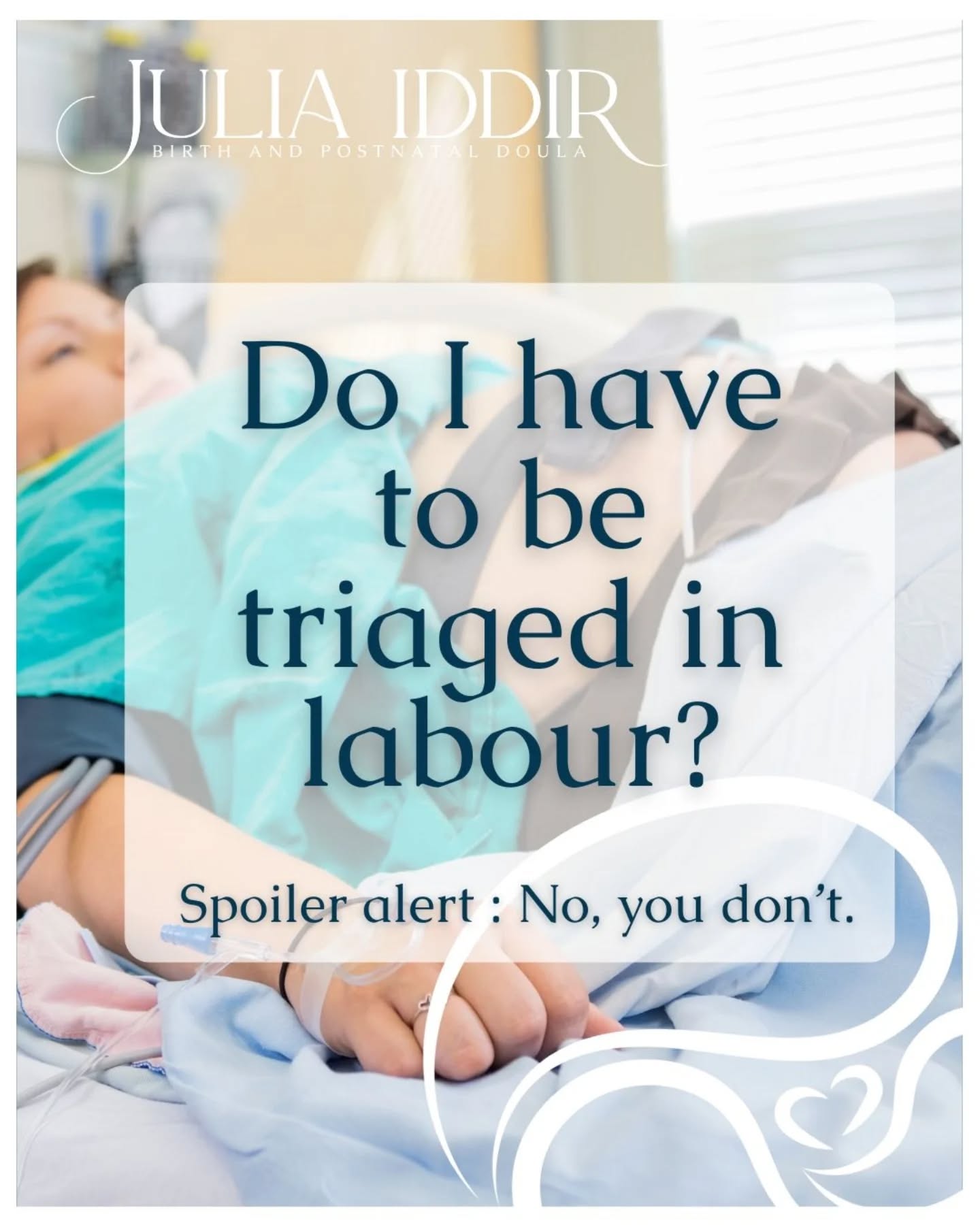 You don’t have to be triaged before giving birth.
.
That monitoring, those vaginal exams, the wait to be “admitted” — it might be routine, but it’s not compulsory.
.
Triage can be useful if it feels right for you. But you can say no to some or all of it. You can ask for alternatives. You can even bypass triage entirely, depending on your hospital and what’s happening in your labour.
.
You know your body. You know your labour. You are allowed to arrive and ask to go straight to your chosen space.
✨ Your labour, your call. ✨
.
.
.
#InformedBirth
#BirthChoices
#PregnancySupport
#KnowYourRights
#BirthEducation
#LabourYourWay
#scottishdoula
#postnataldoula
#EmpoweredPregnancy
#PhysiologicalBirth
#RespectfulMaternityCare
#YourBirthYourWay
#PregnantInScotland
#EdinburghDoula
#RealTalkBirth
#birthdoula
#BirthWithoutFear
#ConsentMatters
#BirthPrepSeries
#DoulaSupport