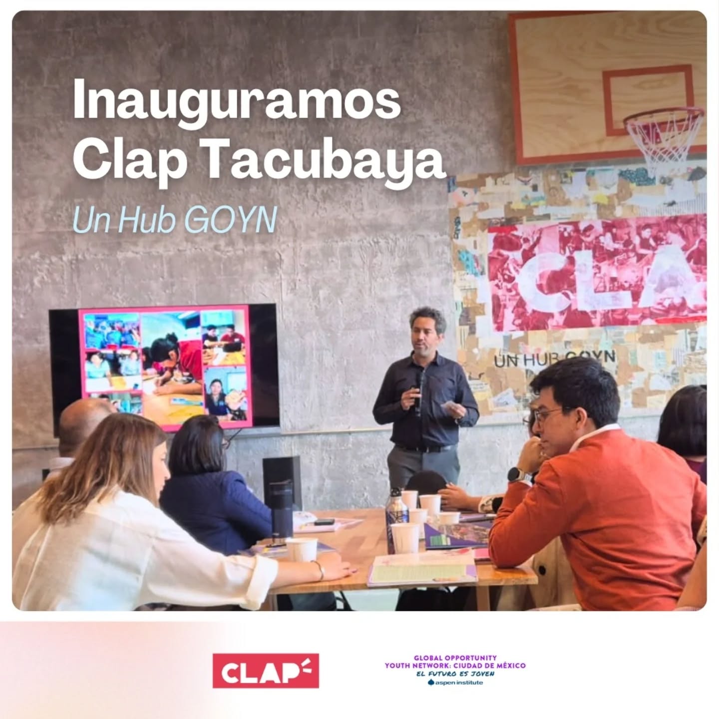 Inauguramos Clap Tacubaya @clap_cdmx. El primer youth hub en su tipo en la Ciudad de México, en alianza con @goyncdmx.
Un espacio diseñado para y con jóvenes, que marca un nuevo modelo de trabajo con juventudes en el país.
Clap Tacubaya es:
• Un lugar de comunidad y pertenencia
• Un espacio con talleres y actividades para aprender haciendo
• Un centro de formación con foco en empleos de calidad
• Una mediateca con libros, juegos y recursos digitales
• Un punto de bienestar y salud mental
Creemos en espacios que habiliten oportunidades reales y acompañen los procesos de desarrollo de los jóvenes.
Gracias @hiltonfoundation y @promotorasocialmx por apoyar y hacer posible este proyecto.