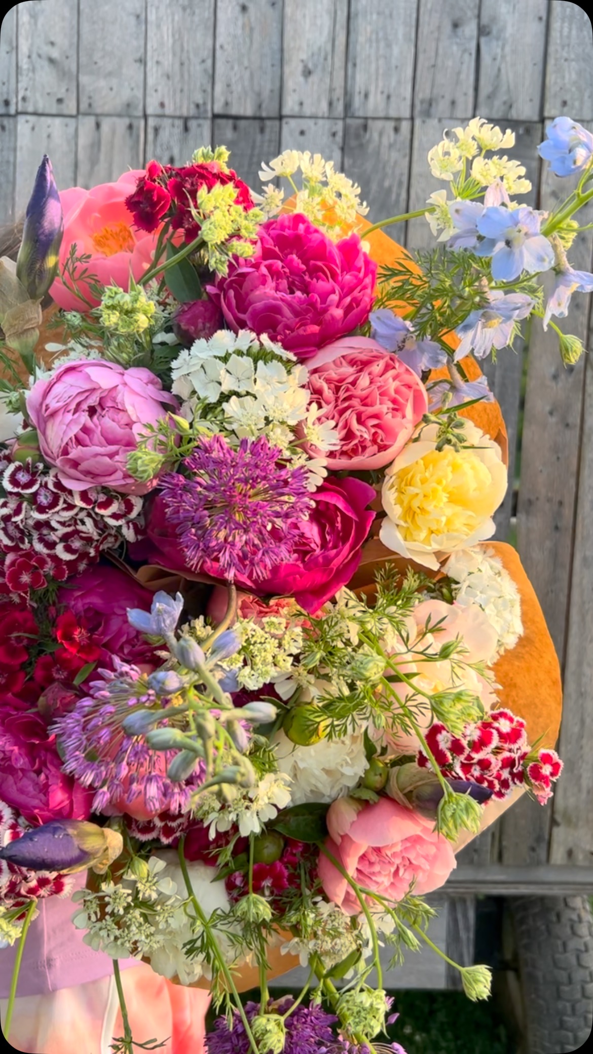 The peonies are blooming!! Gigantic, deluxe, extra-large, fantastic bouquets this week. I don’t think any description I type will do these bouquets justice. Pre-order now for pick up on Friday at your location of choice. Link in bio.
🌸 remember to choose your location first to view stock availability
🌸 for those of you waiting patiently I know I said I would post the summer subscriptions which start the first or second week of June (depending on mother nature) but some sick baby goats and a husband working extra and a to do list I am two months behind…well… you can assume what happened…but it’s getting done this week for sure!