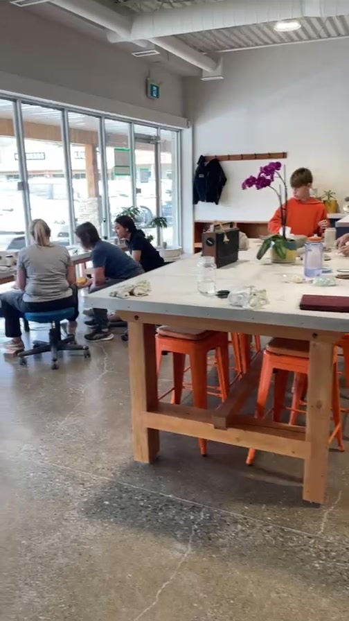 Saturday morning at Platypus Ceramics