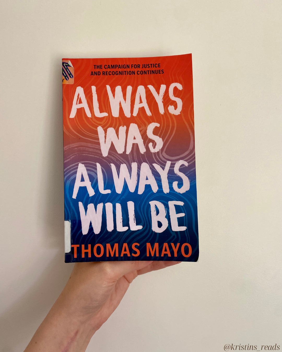 'Always Was, Always Will Be', by Thomas Mayo ❤️💛🖤💙💚🤍
In Always Was, Always Will Be, human rights advocate and Uluru Statement signatory Thomas Mayo reflects on the 2023 Voice to Parliament referendum and what must come next.
Mayo offers a clear-eyed analysis of what went wrong, but focuses on how we move forward—with grassroots organising, collective action, and consistent, values-driven leadership. This is a book about resilience, hope, and people power.
What overwhelmed me with this book was Mayo's grace.
As one of the most prominent leaders of the 'Yes' campaign, Mayo received an unbelievable amount of hatred, trolling, and attacks on his character. Yet he holds no bitterness or resentment in his heart. Mayo’s ability to emerge from the heartbreak of the ‘No’ result and still extend an open invite to people across the political spectrum to walk alongside Aboriginal and Torres Strait Islander Peoples to achieve reconciliation, justice and healing is nothing short of extraordinary.
It is a grace I’m not sure we deserve, but one I am in awe of. This was the most powerful part of Mayo’s writing for me, although the practical steps of what comes next were both galvanising and actionable.
Always Was, Always Will Be is a powerful reminder that the path to justice is still open—and that healing is possible, if we choose it.
I would highly recommend this book to every Australian.
#AlwaysWasAlwaysWillBe #ThomasMayo #UluruStatement #BlakBooks #FirstNationsVoices #AusLit #VoiceToParliament #Bookstagram #Reconciliation