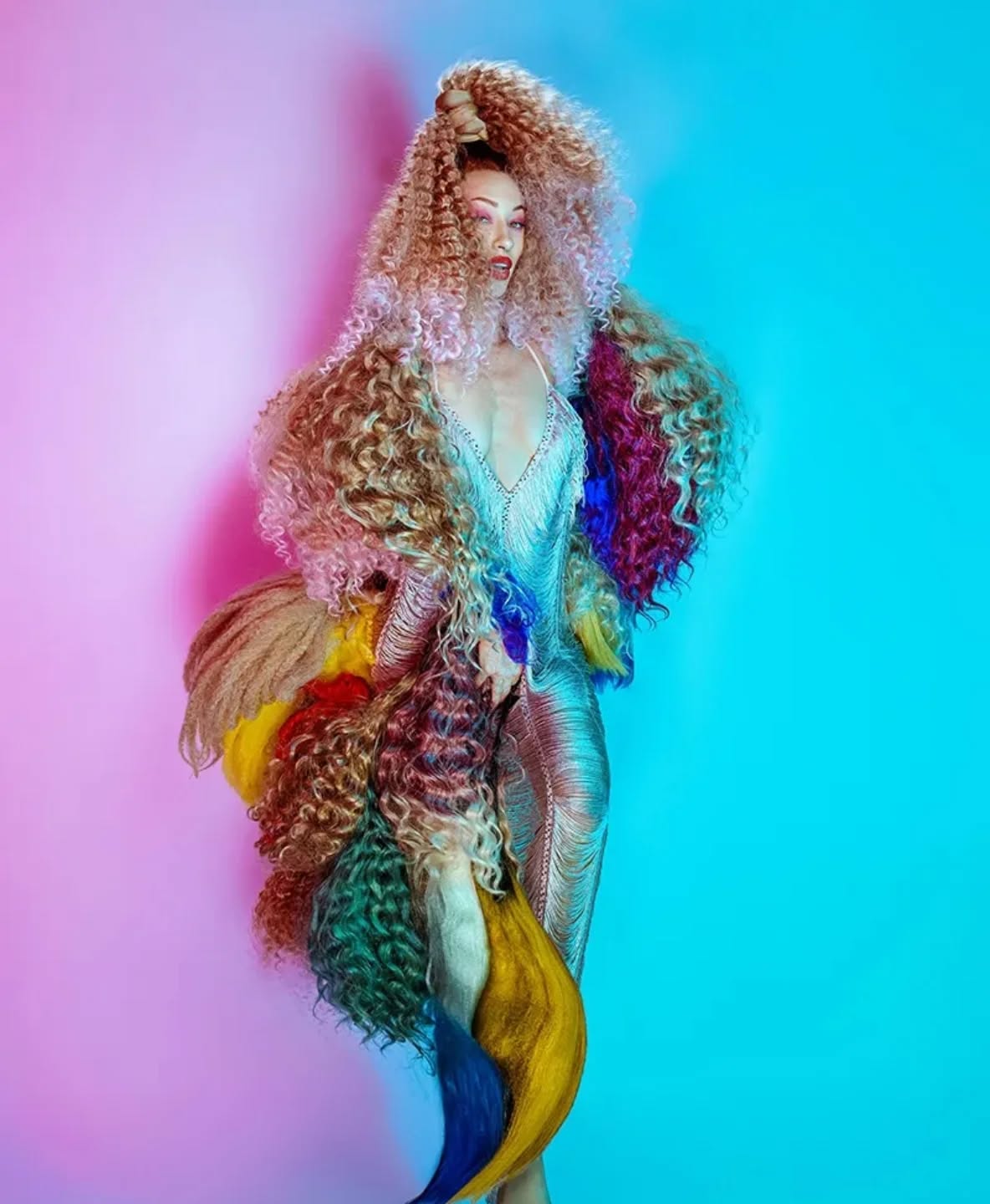 2025 Australian Hairdresser of the Year Finalist collection. RETRO SYNTH by Paul James Graham