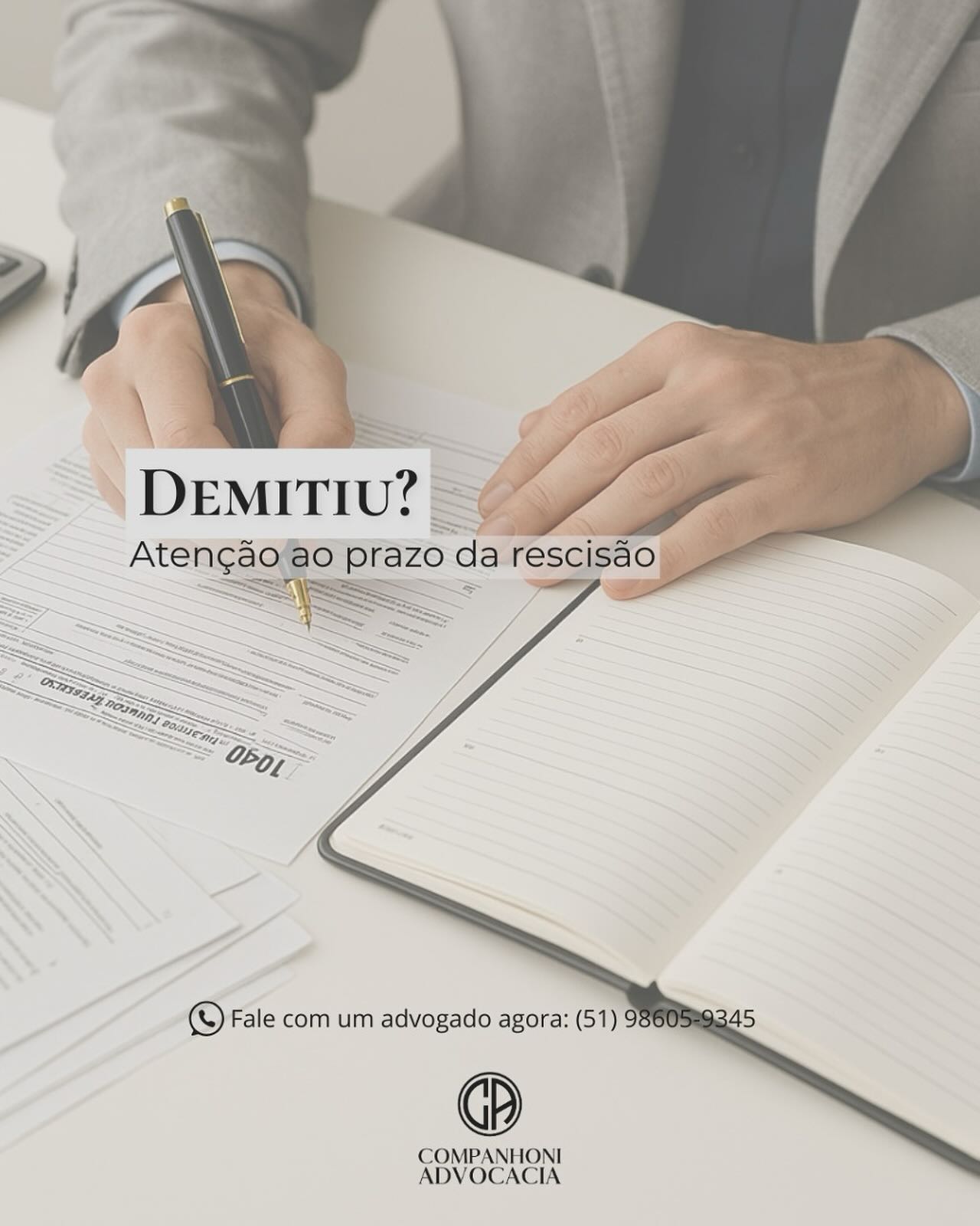 📌 Sua empresa sabia disso?
Ao encerrar o contrato de um funcionário, a CLT dá um prazo de até 10 dias corridos para que a empresa:
✅ Pague todas as verbas rescisórias
✅ Entregue todos os documentos da rescisão (como TRCT, guias do FGTS e seguro-desemprego, etc.)
Se isso não for feito de forma completa e dentro do prazo, a empresa pode ser condenada a pagar multa no valor de um salário do colaborador. Independente da modalidade de rescisão contratual.
🧑⚖ Nosso escritório assessora empresas na gestão correta de desligamentos, evitando prejuízos por simples descuidos.
📲 Tenha segurança jurídica em cada etapa da relação de emprego.
📞 WhatsApp: (51) 98605-934