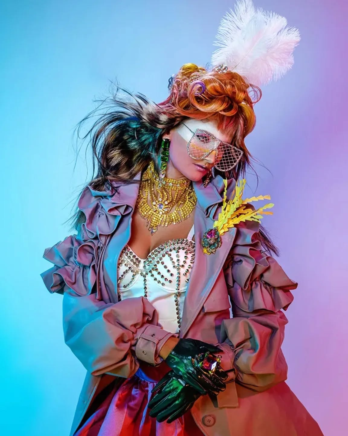 2025 Australian Hairdresser of the Year Finalist collection. RETRO SYNTH by Paul James Graham