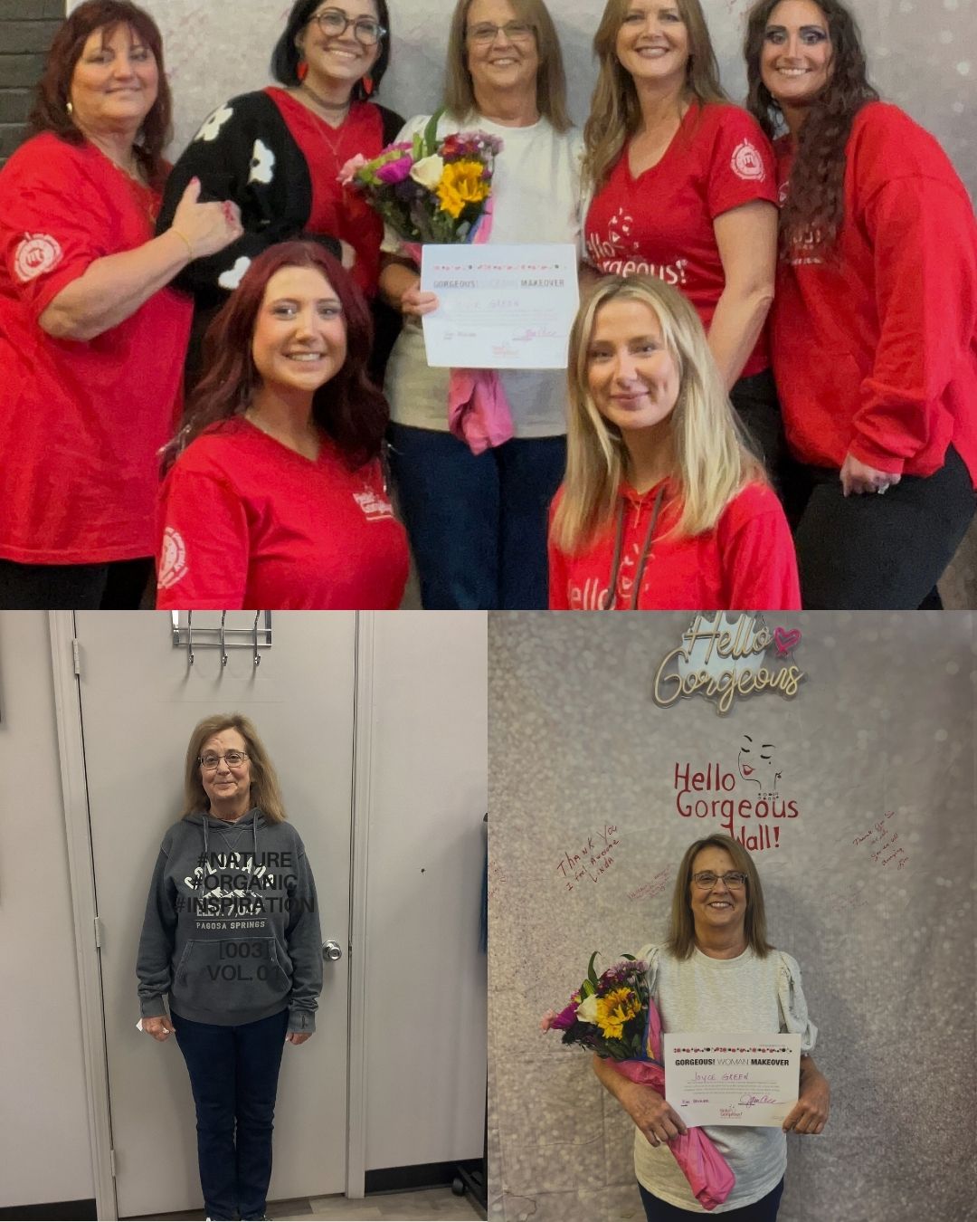 Today, we had the honor of giving a Hello Gorgeous makeover to someone incredibly special—everyone’s Aunt Joyce.
Joyce was diagnosed with multiple myeloma earlier this year after months of back pain and surgery finally led to an answer. She’s currently undergoing chemotherapy and has received a hopeful prognosis, thanks to early detection and medical advancements.
While she may be Theresa’s aunt by blood, she’s truly all of our Aunt Joyce. She sews the aprons and capes that wrap our guests in care, revives our dying plants with a green thumb only she possesses, and fills our space with a quiet strength that inspires us all.
Her sister Carol, Theresa’s mom, passed from the same illness years ago. We know she was with us in spirit today—beaming with pride, because we would’ve given her a makeover too.
Joyce, you are loved beyond measure. Thank you for letting us pamper you today. You deserved every moment.
#HelloGorgeous #MultipleMyelomaAwareness #AuntJoyce #StrongerTogether #CustomCutAndStyle #InLovingMemory #hellogorgeousofhope