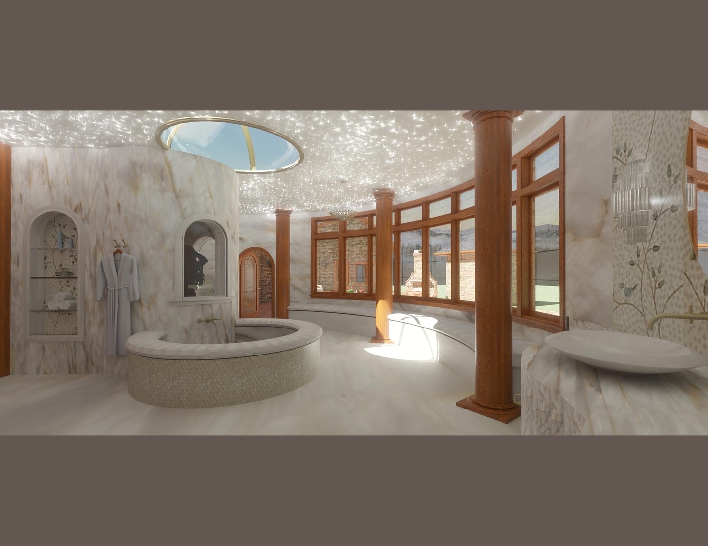 ✨Updated renderings for my spiral spa bath concept ✨
#dreamyhomespa
#justaconcept
#riinteriordesigner