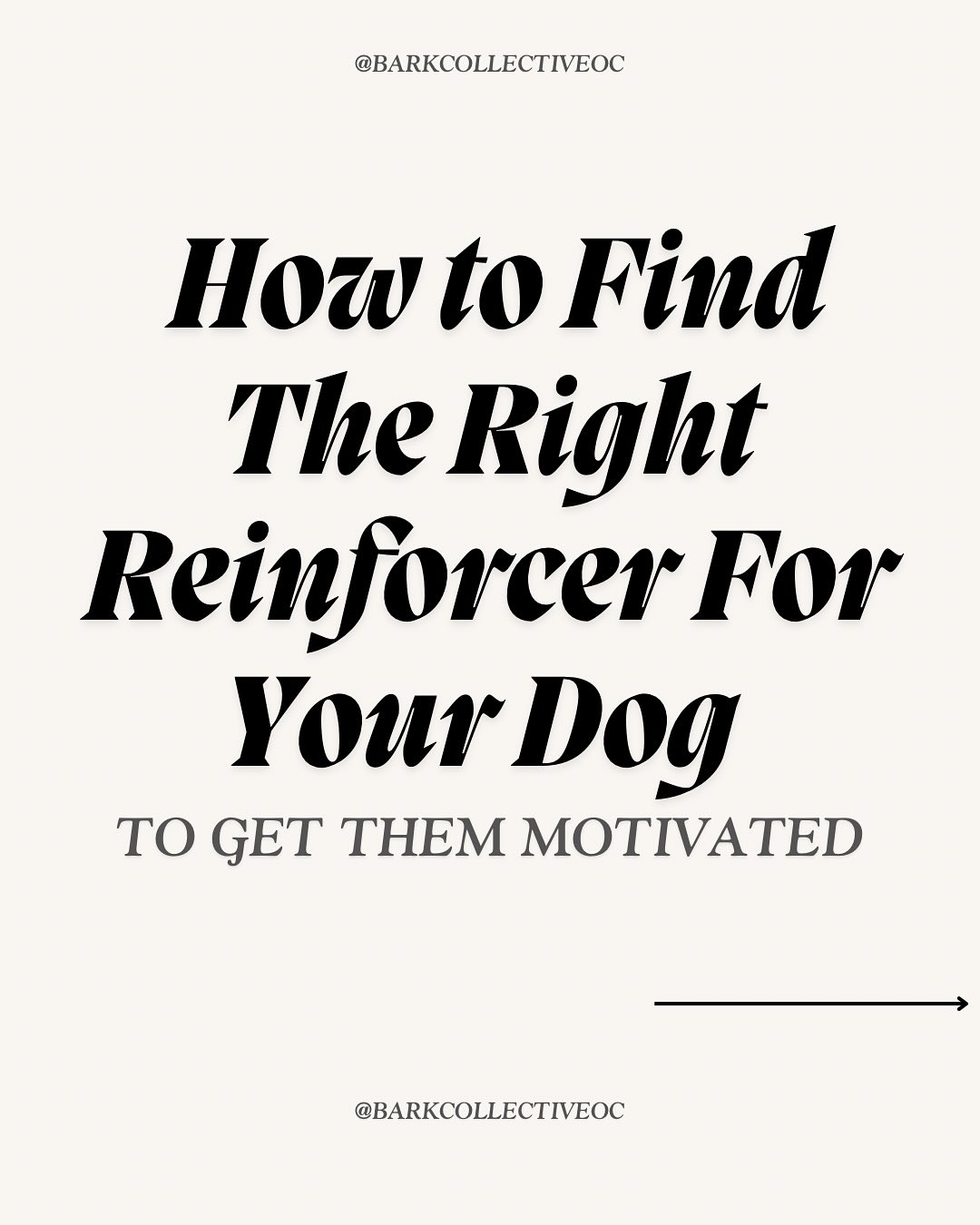 Not all dogs are food motivated—and that’s okay.
If you want reliable training, you need to figure out what your dog actually cares about. That’s their reinforcer.
At Bark Collective, we use a behavior science approach to identify the most effective motivator for each dog we work with. Food? Play? Praise? Space? It depends on the dog, the environment, and the skill.
Want to learn how to find the right reinforcer for your dog?
Swipe to learn the steps we use every day.
#BalancedTraining #DogBehavior #OCDogs #DogTrainingTips #ReinforcementMatters