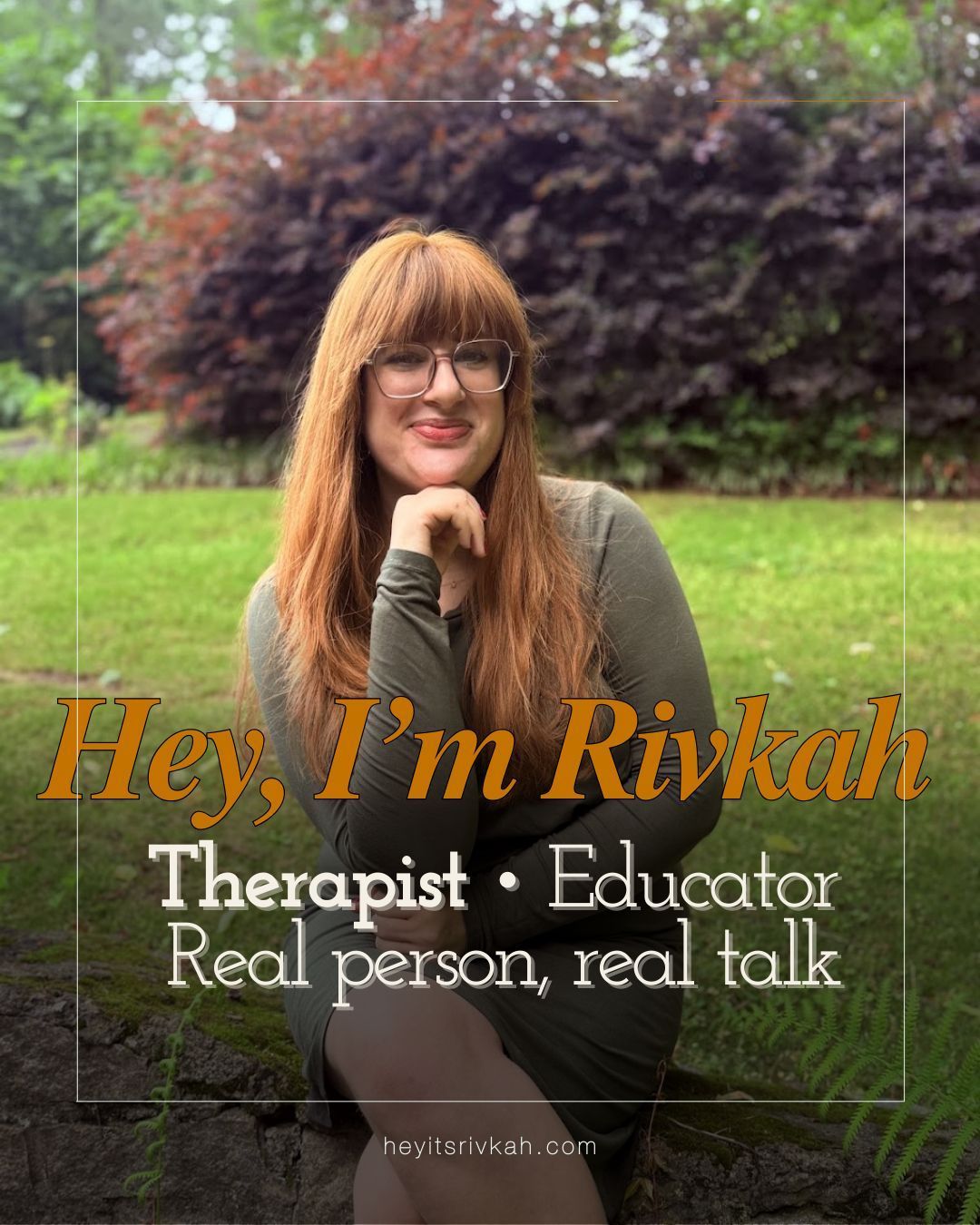 Hey, I’m Rivkah. If you’re new here, I want to share a little about what I do and how I show up in this work.
I’m a therapist, kallah teacher, and educator.
I support Jewish young adults navigating a whole slew of things including anxiety, transitions, and identity.
This space is for real talk, gentle tools, and judgment-free growth.
If that’s what you’re looking for, you’re in the right place.
Let’s grow together. 🫶🌱
#therapistsofinstagram #jewishtherapist #mentalhealthsupport #adhdfriendly #kallahteacher #mentalhealth #jewishmentalhealth