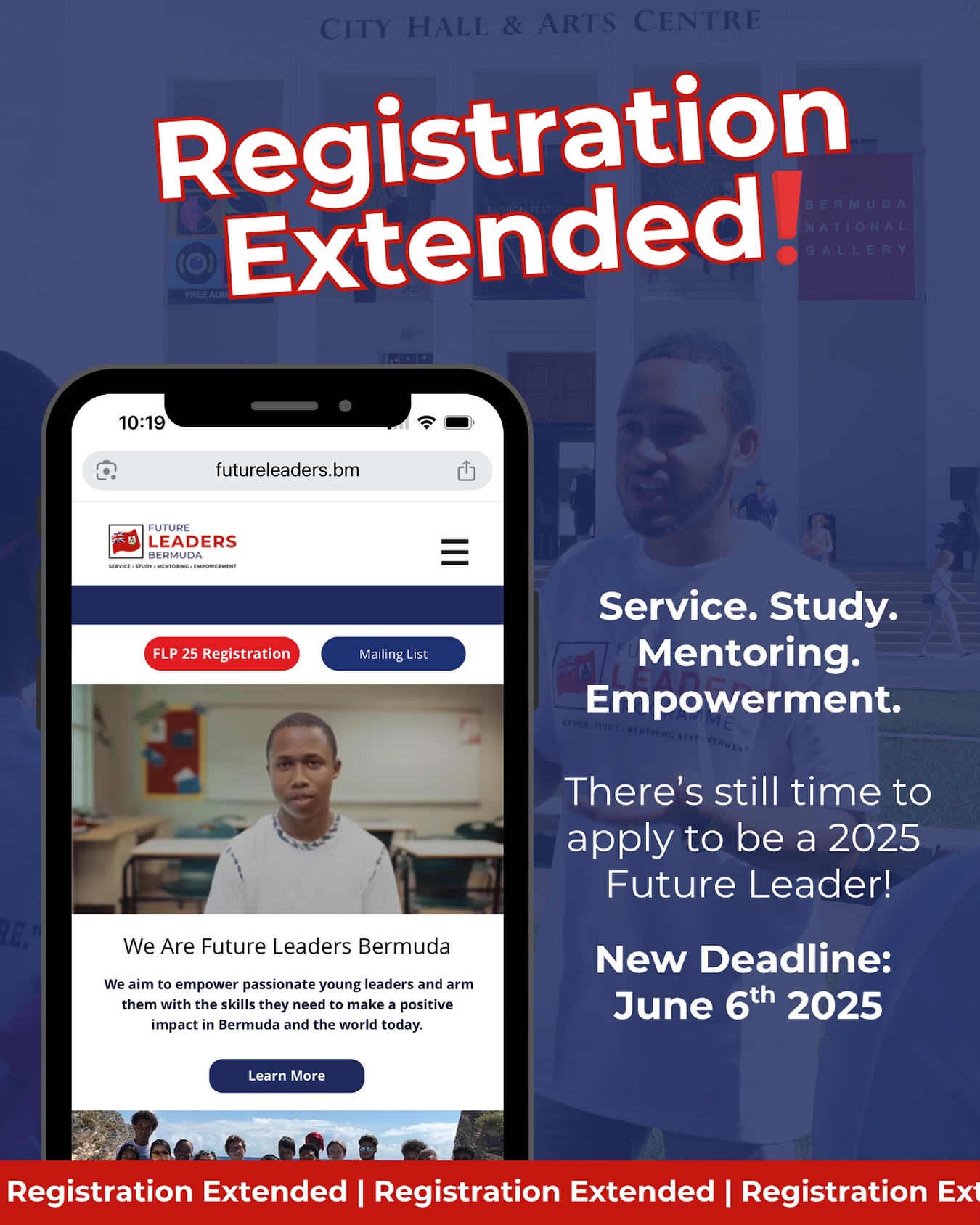 Forgot to register? Now’s your chance!
We’ve had a few last-minute requests and some nominations still coming in, so we’re giving everyone a little more time.
If you or someone you know is ready to lead, apply now for the 2025 Future Leaders Programme.
New deadline: June 6, 2025
futureleaders.bm
#FutureLeadersBDA #YouthLeadership #BermudaYouth