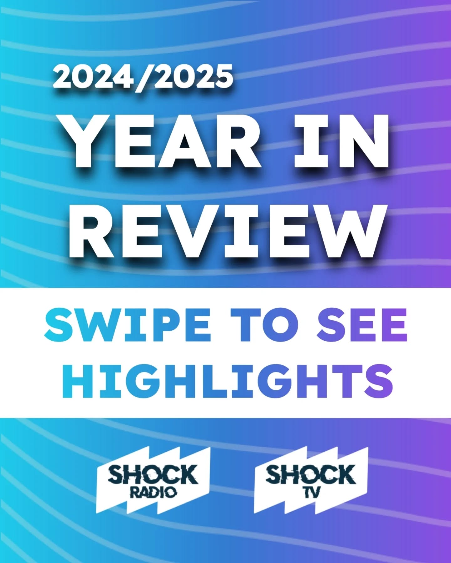 2024/2025 ✅
Shock's most successful year on record (we think) has come to an end - so we thought we'd look back on the last 12 months.
With 32 Outside Broadcasts across the year, and a rebrand of both networks we have made ourselves known across campus.
Stay tuned as there is lots more to come next year!