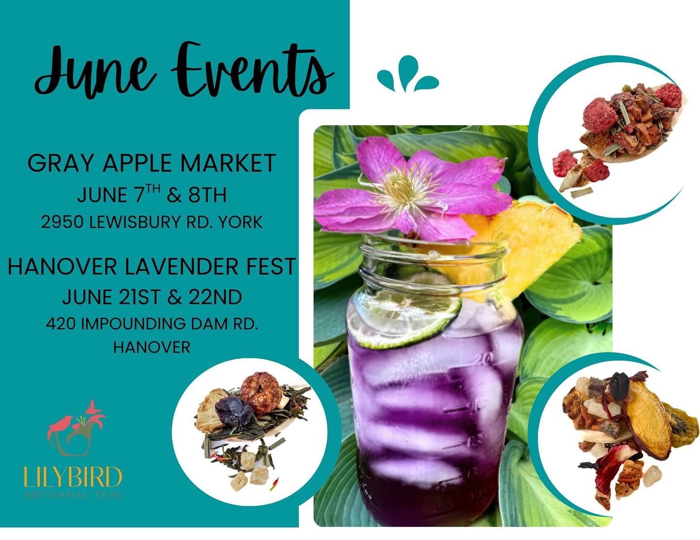 June is almost here! Mark your calendar for these upcoming events ๐ฟ @grayapplemarket