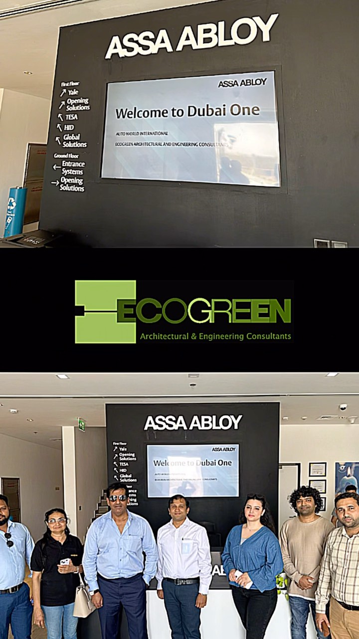 Just wrapped up an incredible chance to visit one of the leading manufacturing company in the industry @assaabloyme.
The moment we stepped onto their site, we were greeted by an impressive blend of cutting-edge technology.From state of art machinery to sustainable practices, truly a one stop solution for complete project requirements to designers and consultants like us.
#sitevisit #assaabloy #assaabloyglobalsolutions #ecogreenconsultants