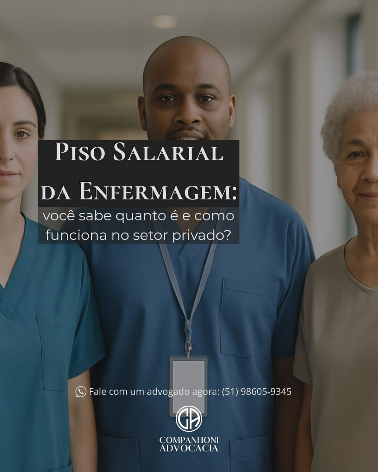 📢 Piso Salarial da Enfermagem: você sabe quanto é e como funciona no setor privado?
⠀
A Lei nº 14.434/2022 fixou o piso nacional da enfermagem. Veja os valores:
⠀
💉 Enfermeiros(as): R$ 4.750,00
🩺 Técnicos de Enfermagem: R$ 3.325,00
🩹 Auxiliares de Enfermagem e Parteiras: R$ 2.375,00
⠀
👉 Se você trabalha no setor privado, esses valores só se aplicam após uma negociação coletiva.
Mas o que é isso?
⠀
🔹 Acordo Coletivo: é um acordo feito entre o sindicato dos trabalhadores e uma empresa específica.
🔹 Convenção Coletiva: é um acordo mais amplo, feito entre o sindicato dos trabalhadores e o sindicato das empresas do setor.
⠀
✅ Só com um desses documentos é que o piso pode ser cobrado legalmente no setor privado.
⠀
📌 Ficou em dúvida? Quer saber se sua empresa tem negociação vigente?
Fale com um advogado trabalhista.
⠀
📲 WhatsApp: (51) 98605-9345
⚖️ Companhoni Advocacia – Especialista em Direito do Trabalho
⠀
📍 Porto Alegre-RS | Online para todo o Brasil