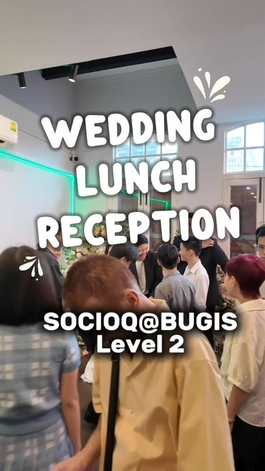 A heartwarming wedding lunch reception held at SOCIOQ@BUGIS Level 2 💐💍
We’re so glad to be part of this intimate celebration of love.
From the elegant decor to the cosy seating and fun amenities, every detail came together for a truly memorable afternoon.
Looking for a private space to host your special day? DM us to find out more!
#WeddingLunchSG #SOCIOQatBUGIS #SGEventVenue #IntimateWeddingReception #CosyEventSpaceSG #PrivateEventVenueSG #BugisEventSpace