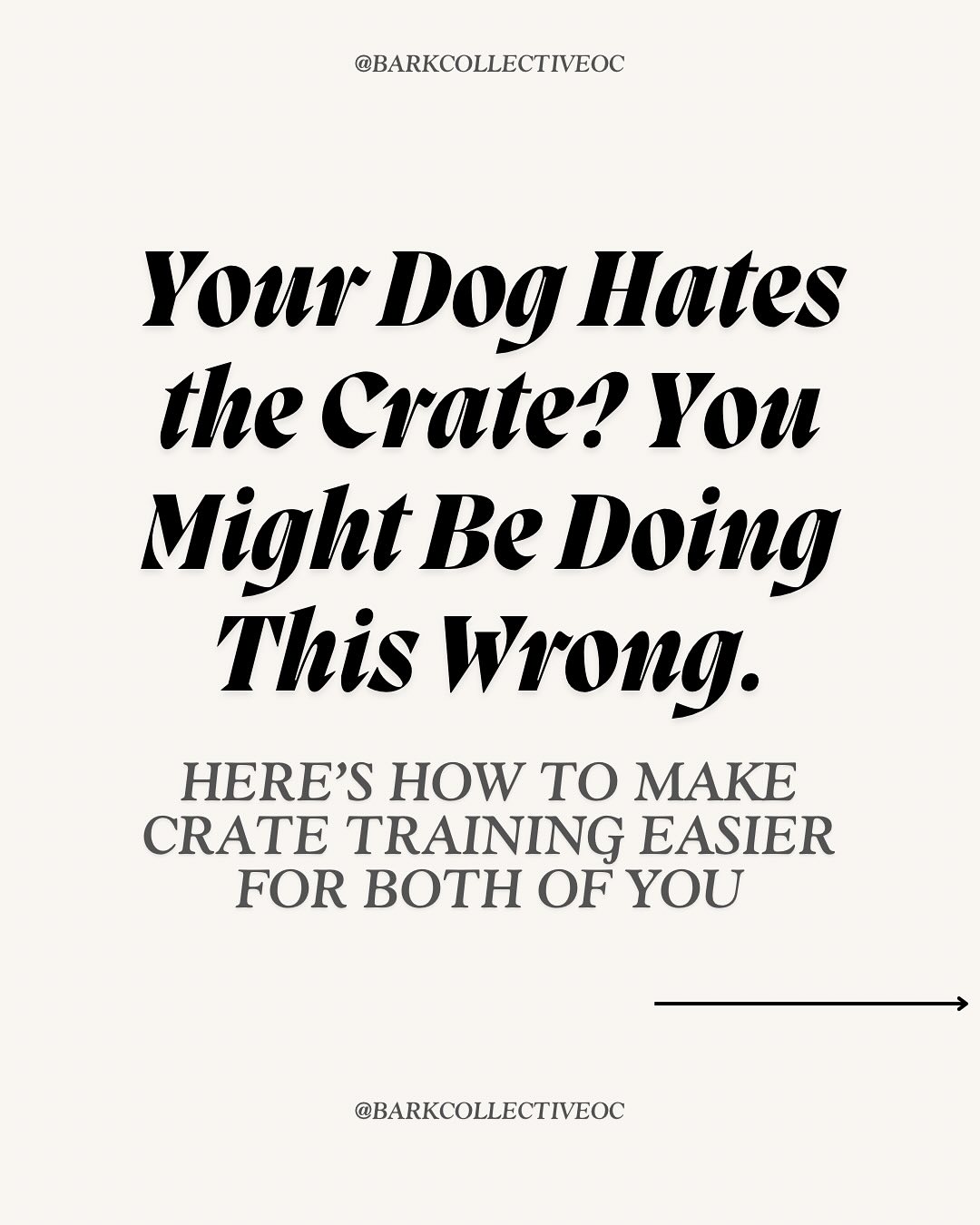Your dog hates the crate?
You might just be doing it wrong—and that’s okay. 😅
Crate training isn’t about locking your dog away… it’s about teaching them how to rest, regulate, and relax in their own space. And when done right, it’s a total game changer for puppies and adult dogs.
Swipe through for 5 trainer-approved tips to help your dog actually like their crate and turn it into their favorite calm zone. 🐾💤
Having a hard time getting started?
👉 Comment “CRATE HELP” and we’ll walk you through it.
#CrateTraining #PuppyTrainingTips #DogTrainerLife #BalancedTraining #DogTraining101 #DogBehaviorHelp #ReactiveDogSupport #PuppyTrainingJourney #StructureBuildsConfidence #DogAnxietySupport #CalmDogConfidentHandler #DogTrainingHelp #BarkCollective