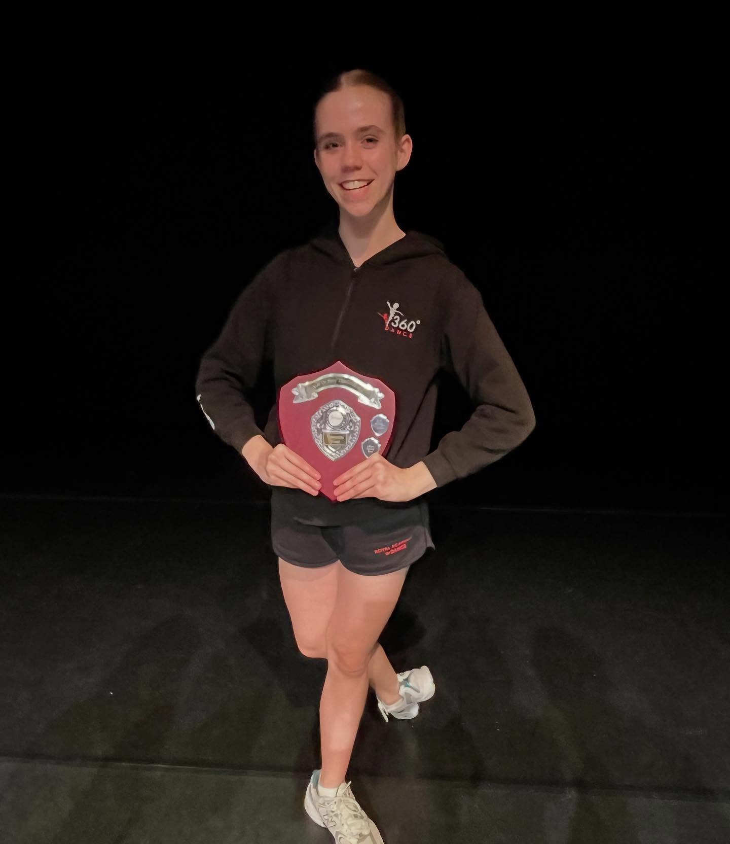 Thrilled for Lara who won the Musicality Award @tonbridgedancefestival yesterday evening. She has had a super week and this was the icing on the cake 💕 Congratulations ⭐️⭐️⭐️